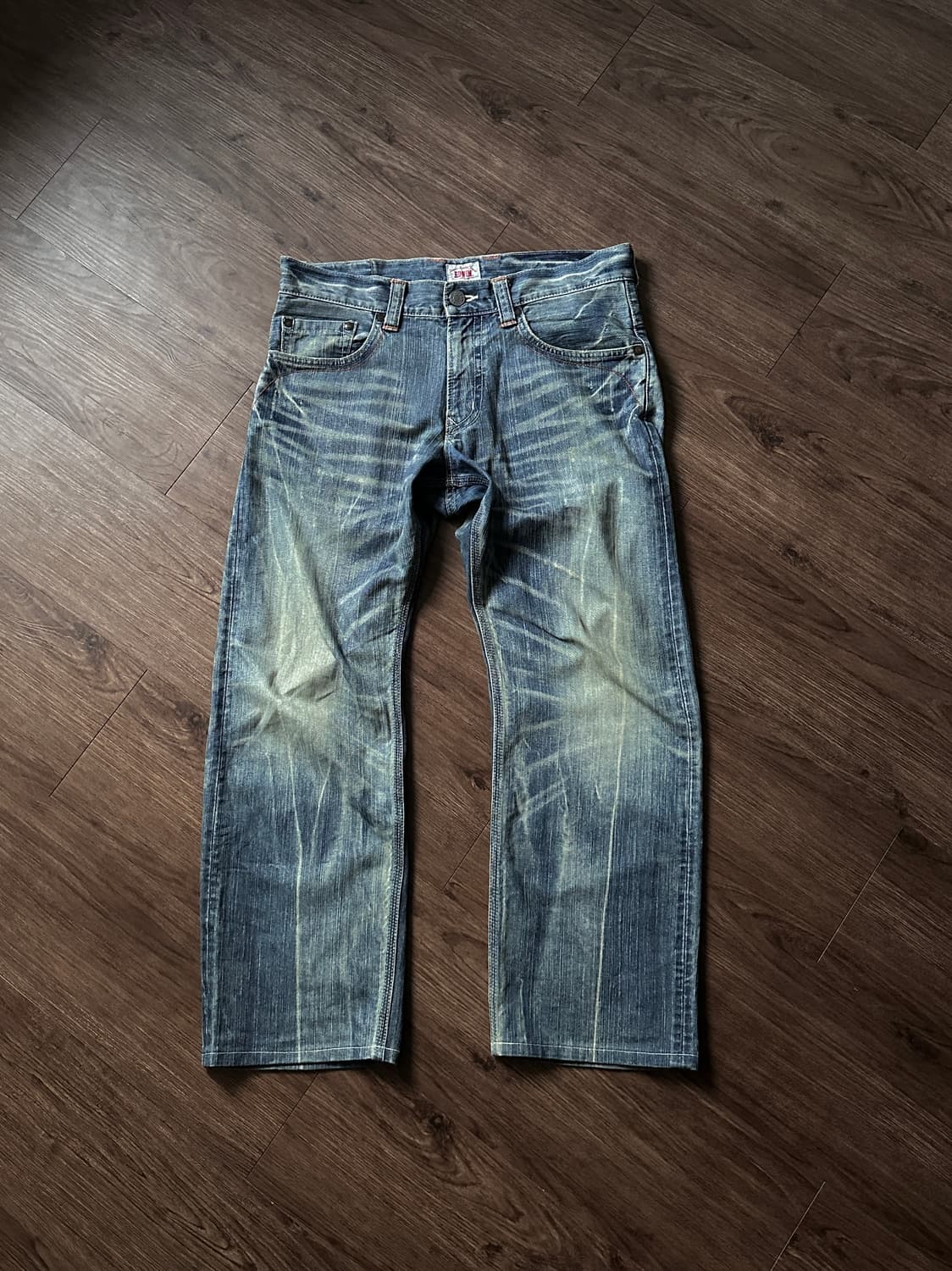 Edwin XV 424 오렌지 & 블리치 워시드 진 상품이미지6