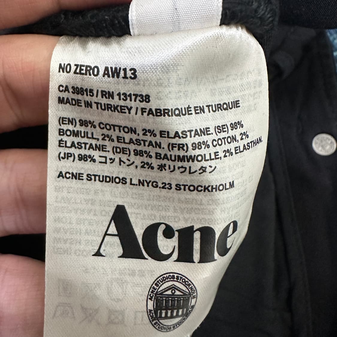 [여성25/32] 아크네스튜디오 데님 팬츠 상품이미지6