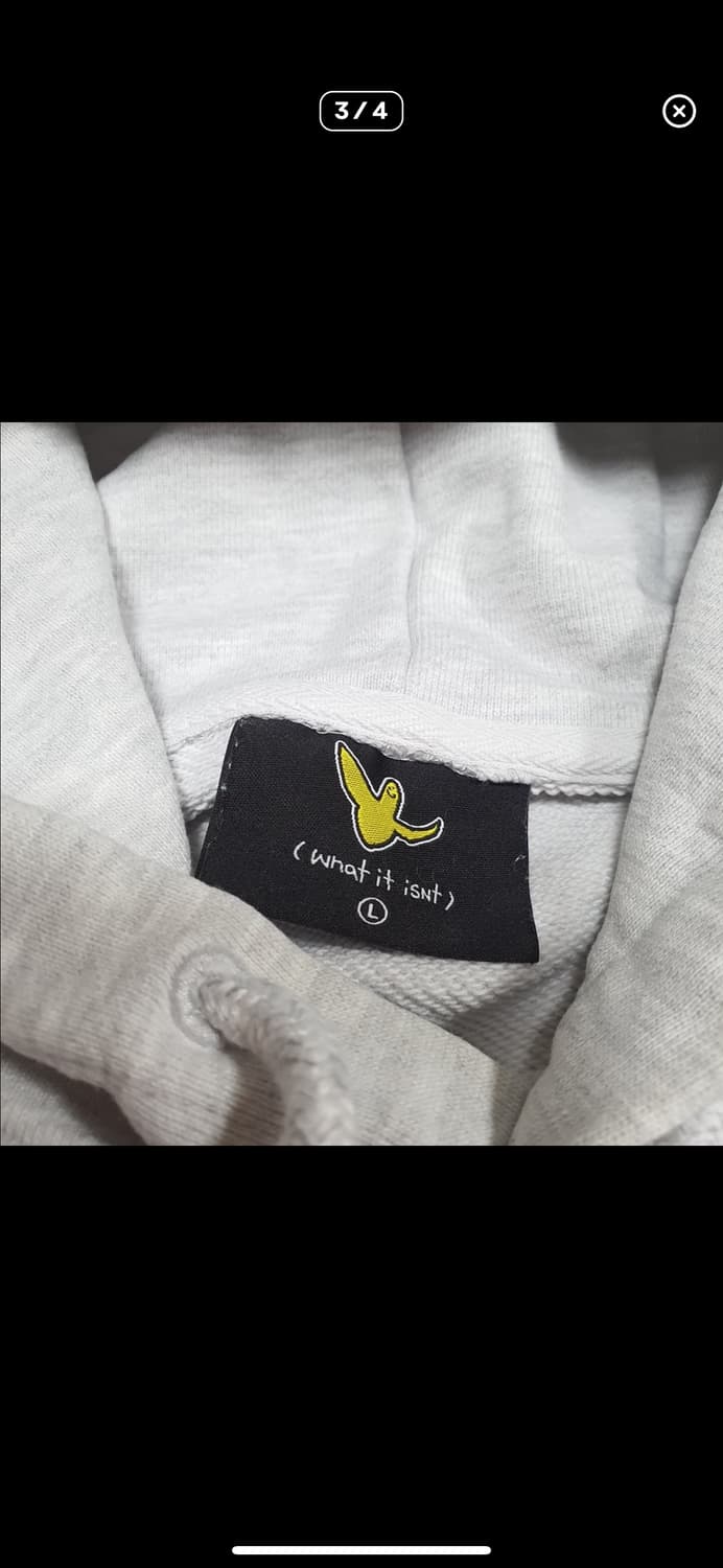 (바배) 와릿이즌 마곤 멜란지 그레이 후드티 상품이미지3