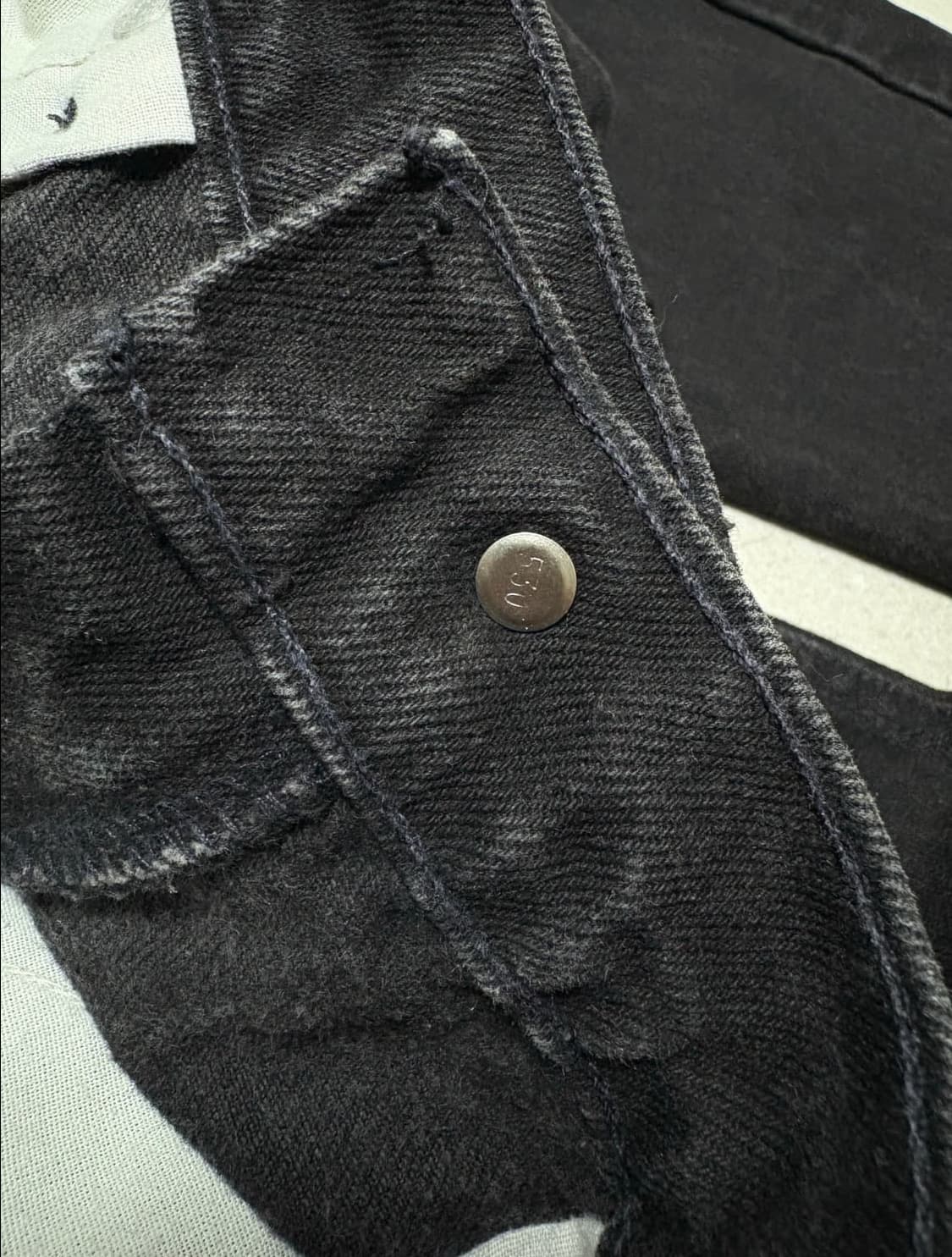 90s levi's 505 오렌지탭 블랙진 Made in USA 상품이미지5