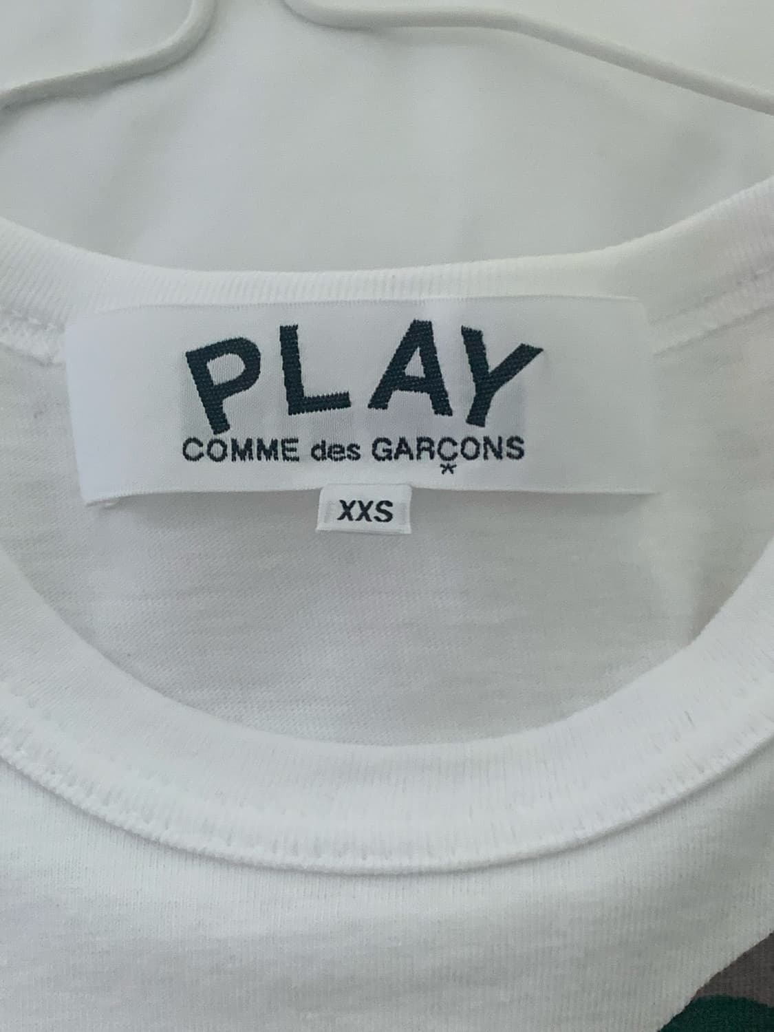 꼼데가르송 카모 티셔츠 xxs 상품이미지2