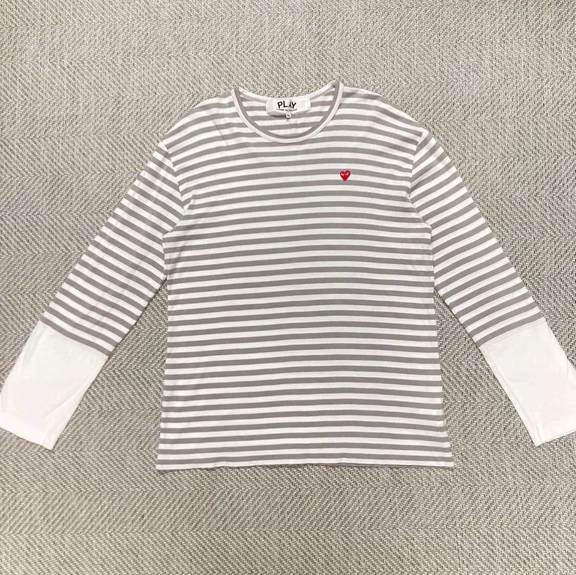 (XL)꼼데가르송 스트라이프 긴팔티 상품이미지2