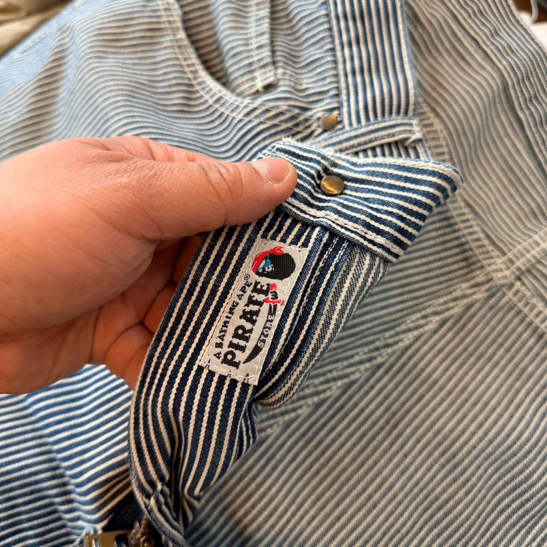 베이프 파이러츠 히코리 워크팬츠 체인스티치 디테일 XXL , 40 41 상품이미지9