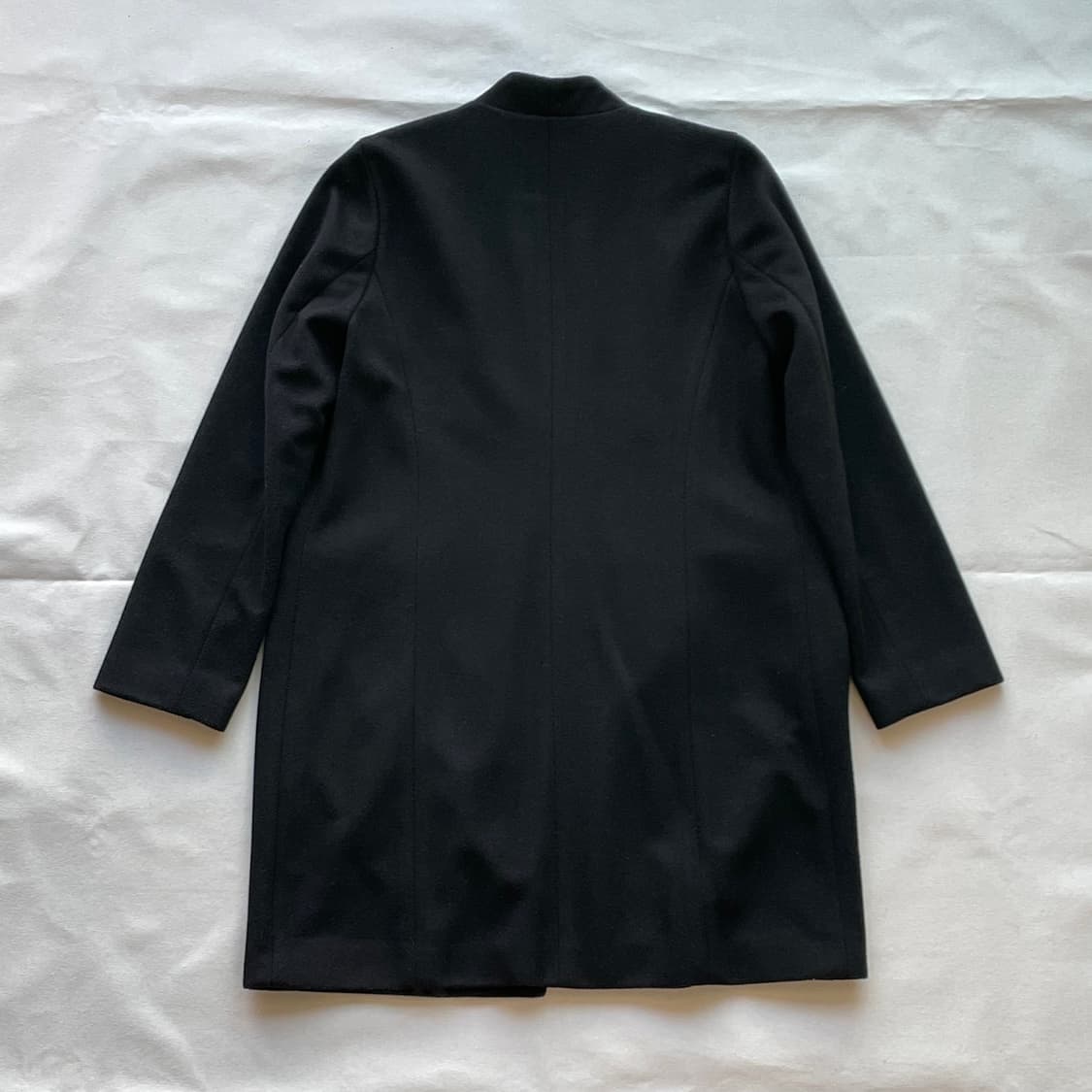 미니멀 절개 디테일 코트 자켓 블랙 상품이미지4