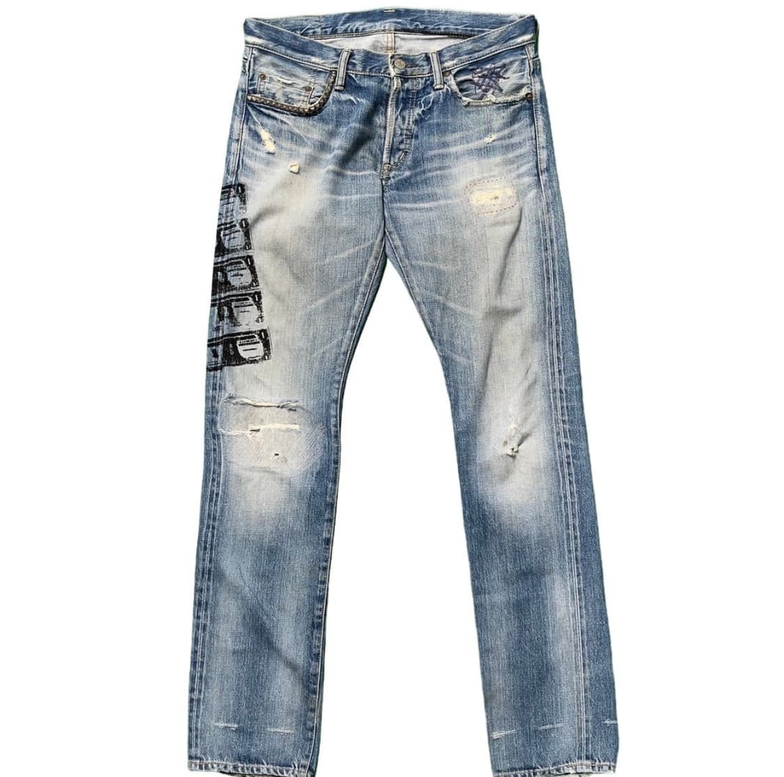 히스테릭 글래머 x 앤디 워홀 US Dollar Printed Jean 상품이미지1