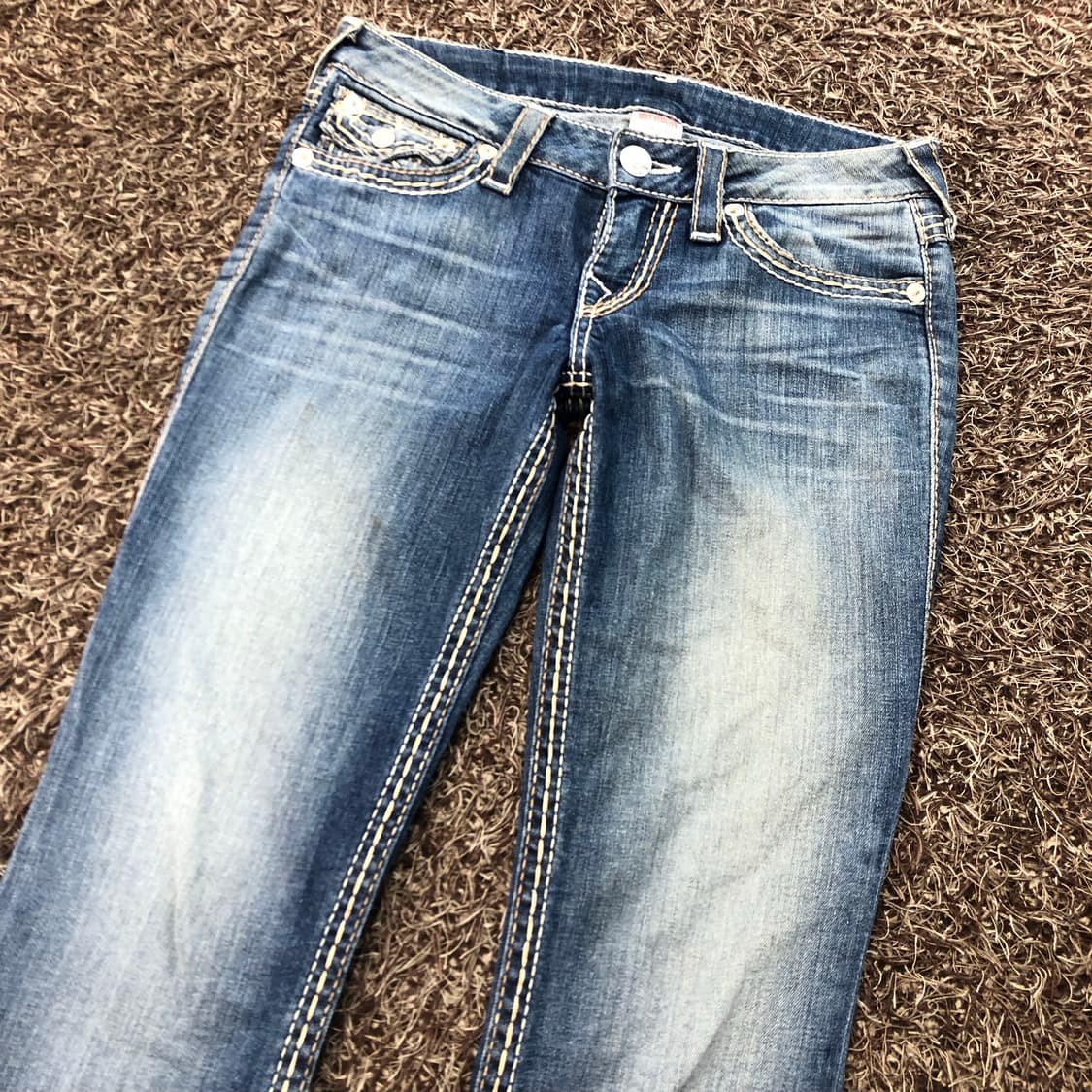 트루릴리전 워싱 스트레이트진 데님 팬츠 상품이미지3