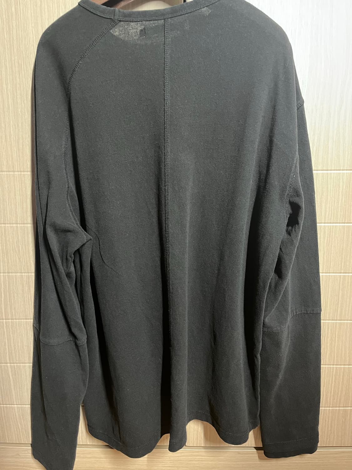 해칭룸 Double sleeve tee 블랙 3사이즈 상품이미지8