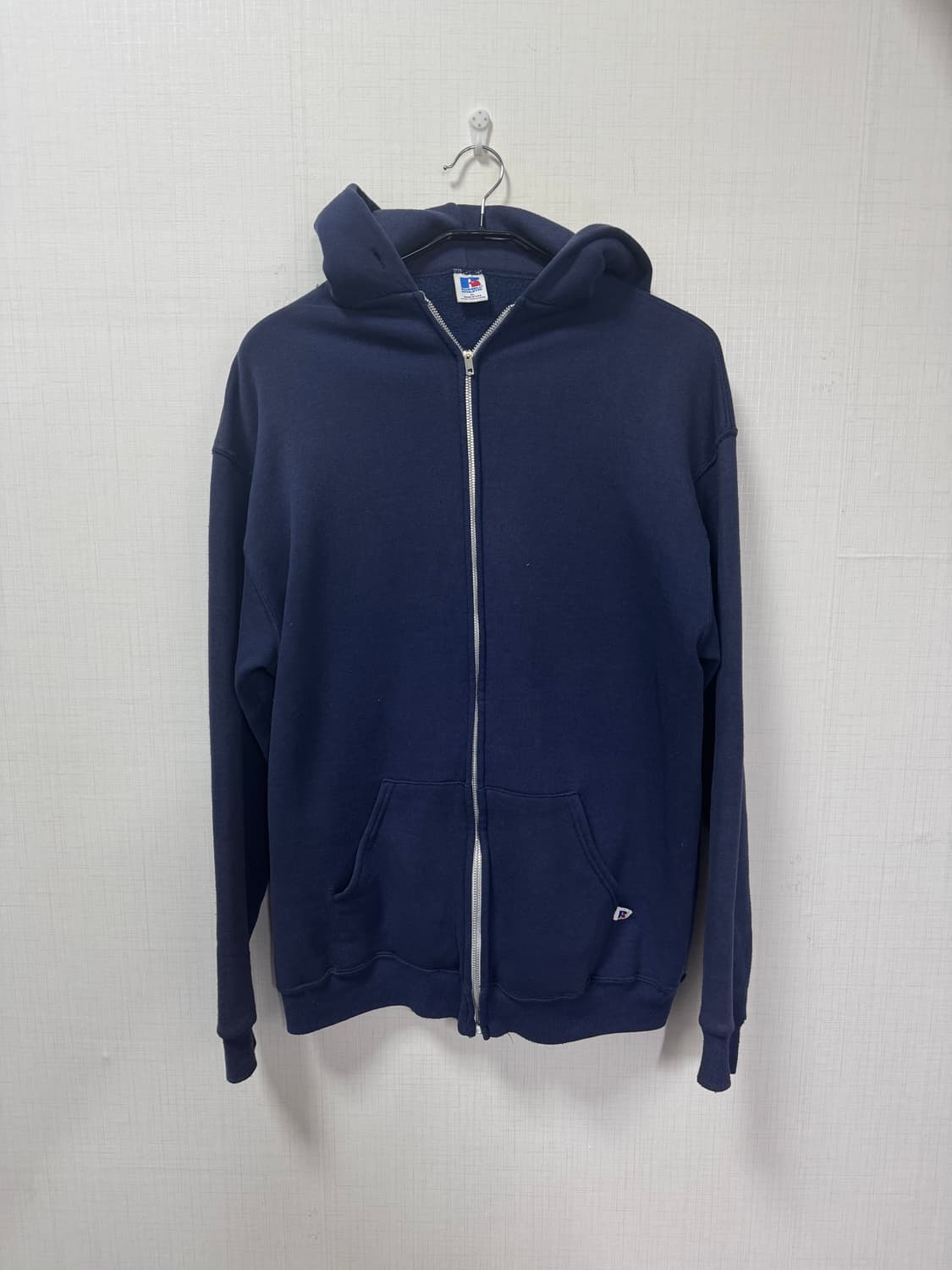 러셀 90s 후드집업 네이비 made in USA 상품이미지1