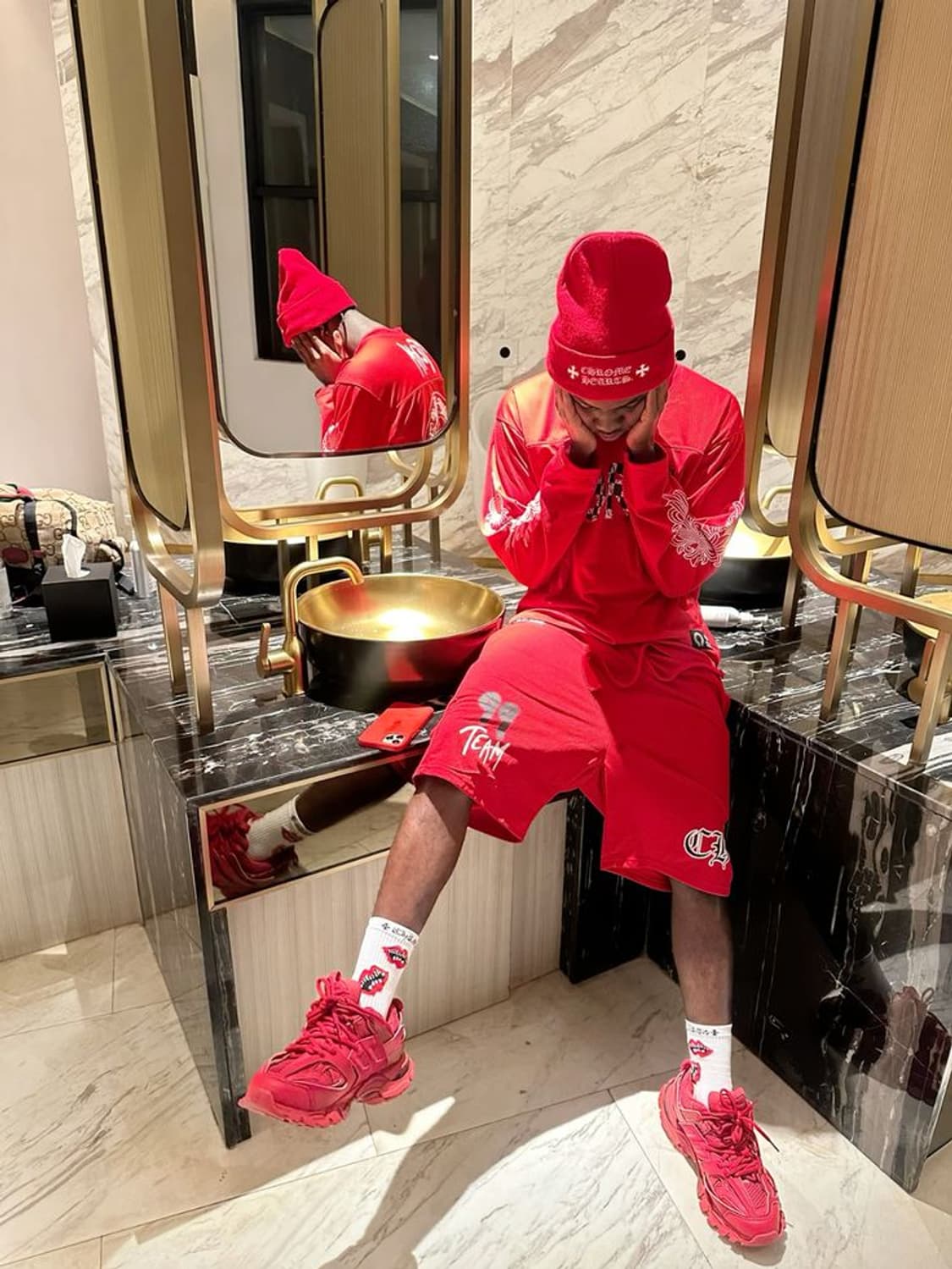 크롬하츠 레드 비니 상품이미지8