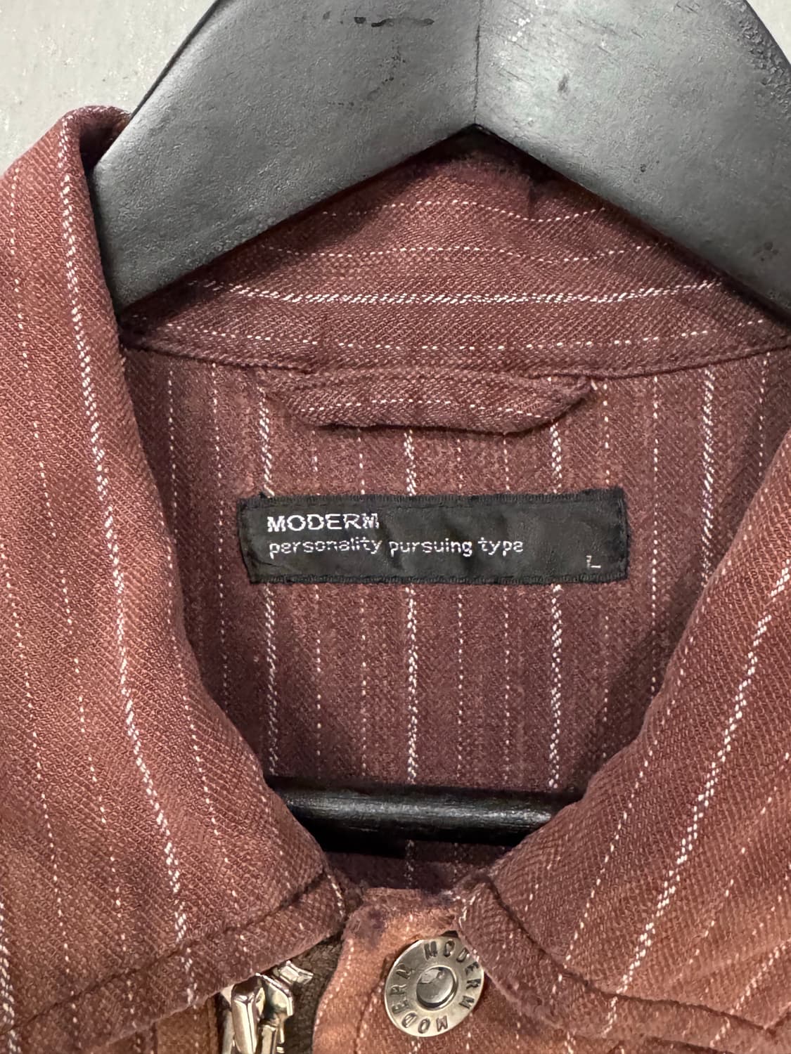 Moderm 워싱 핀 스트라이프 자켓 상품이미지3