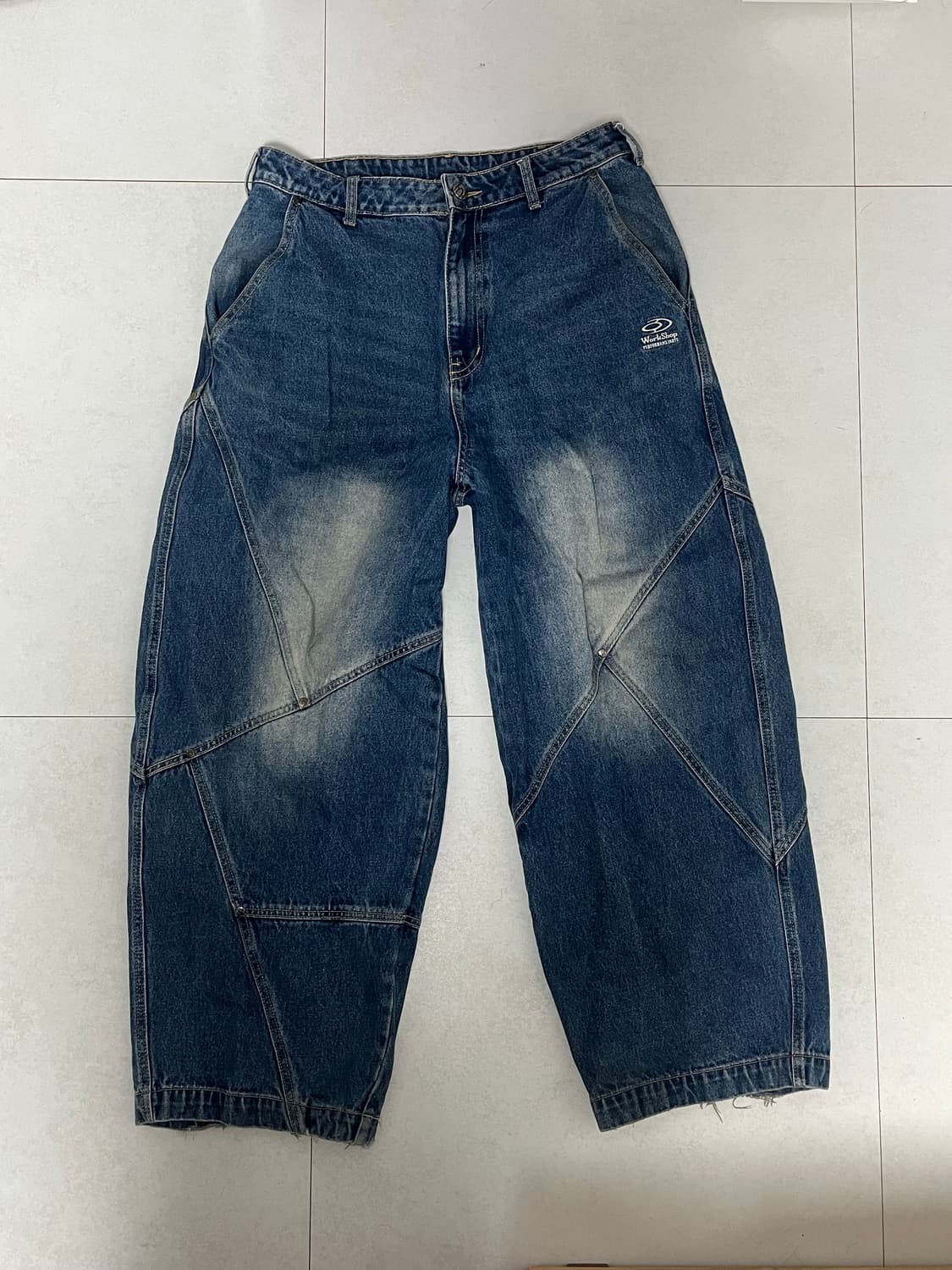 트레블 벌룬핏 데님팬츠 상품이미지2