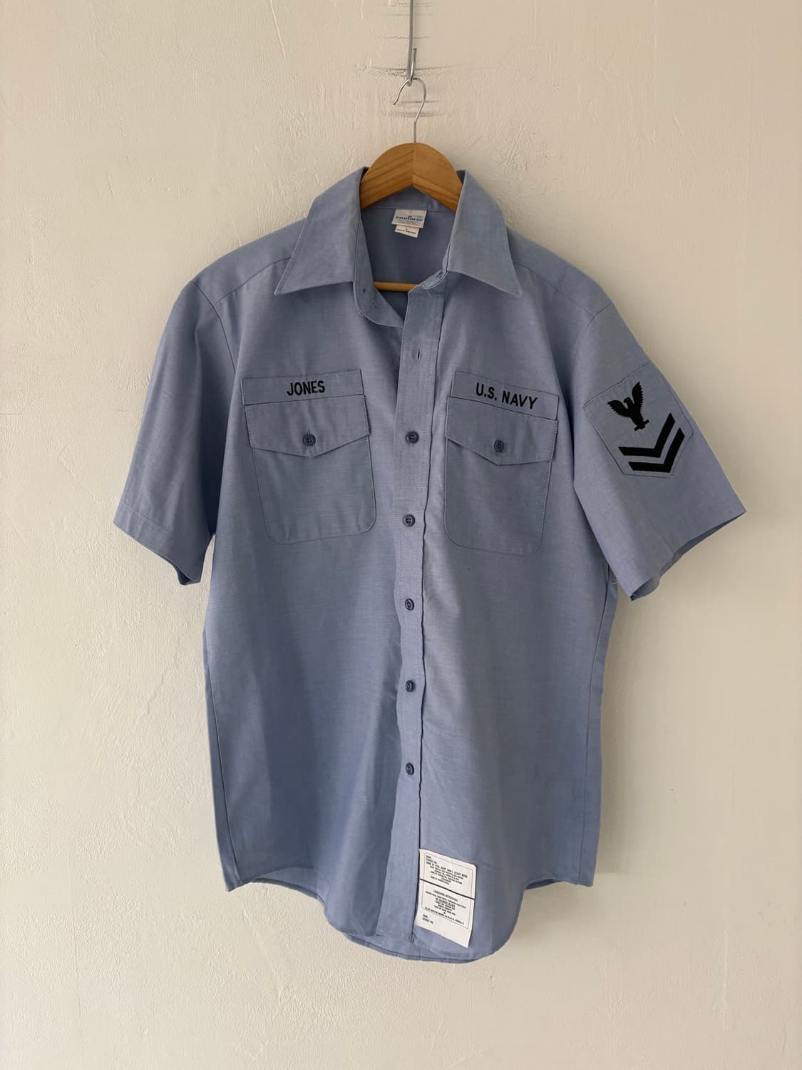 90's U.S Navy Utility Cambray Work shirt 상품이미지9