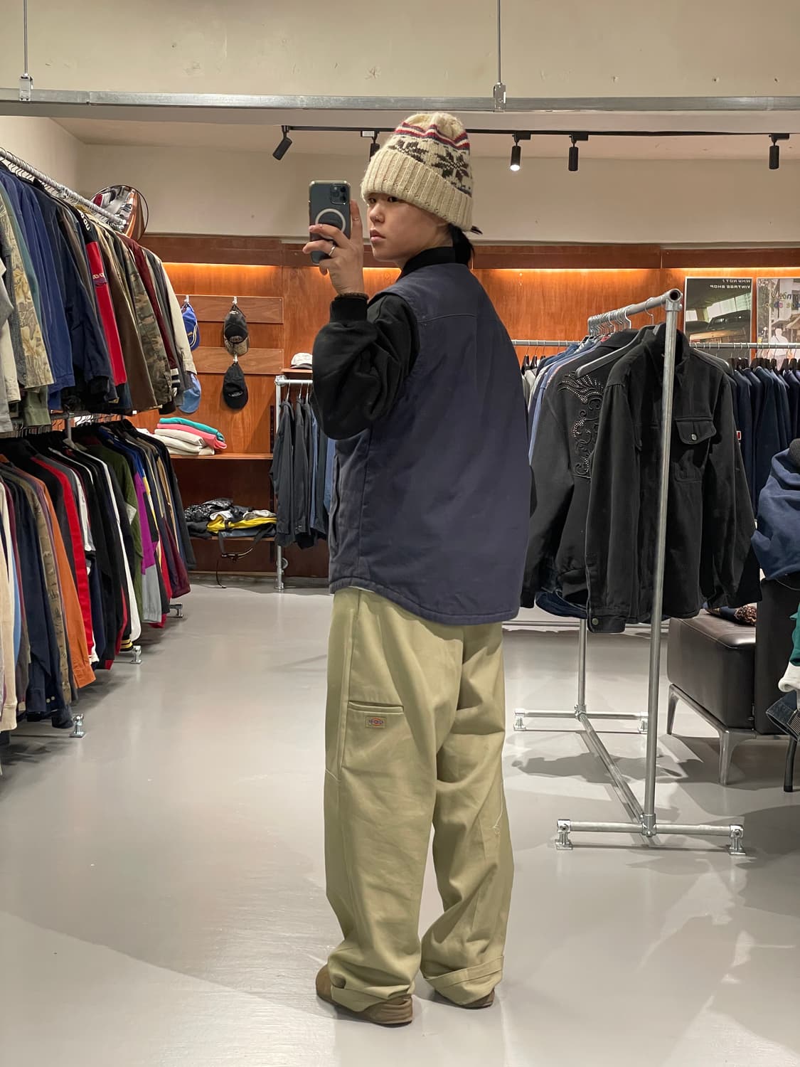 빈티지 워크 베스트 조끼   상품이미지5