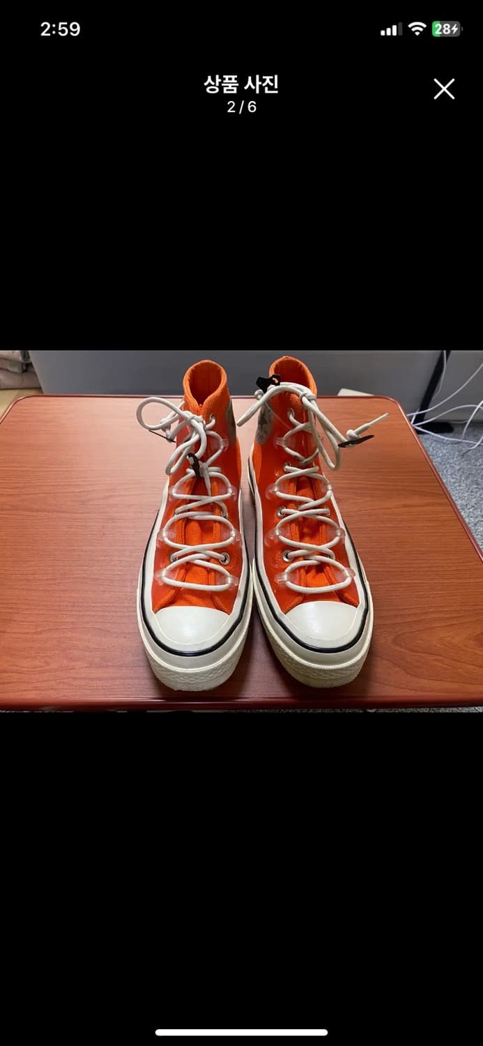 [CONVERSE] 컨버스 척70 유틸리티 하이 볼드 만다린 260사이즈 상품이미지2