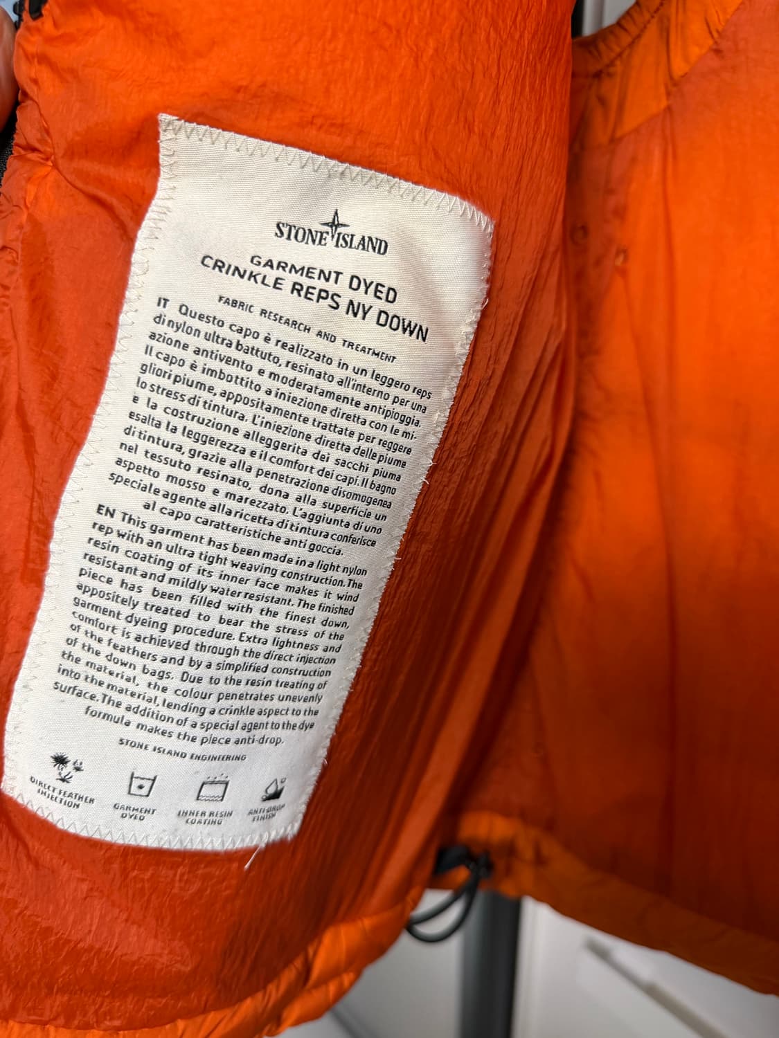 스톤아일랜드 크링클랩스 패딩조끼 상품이미지5