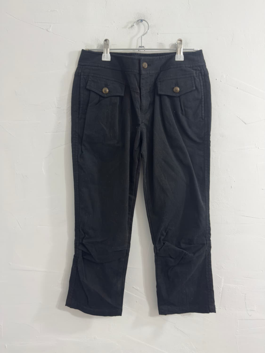 black cotton capri pants 상품이미지6
