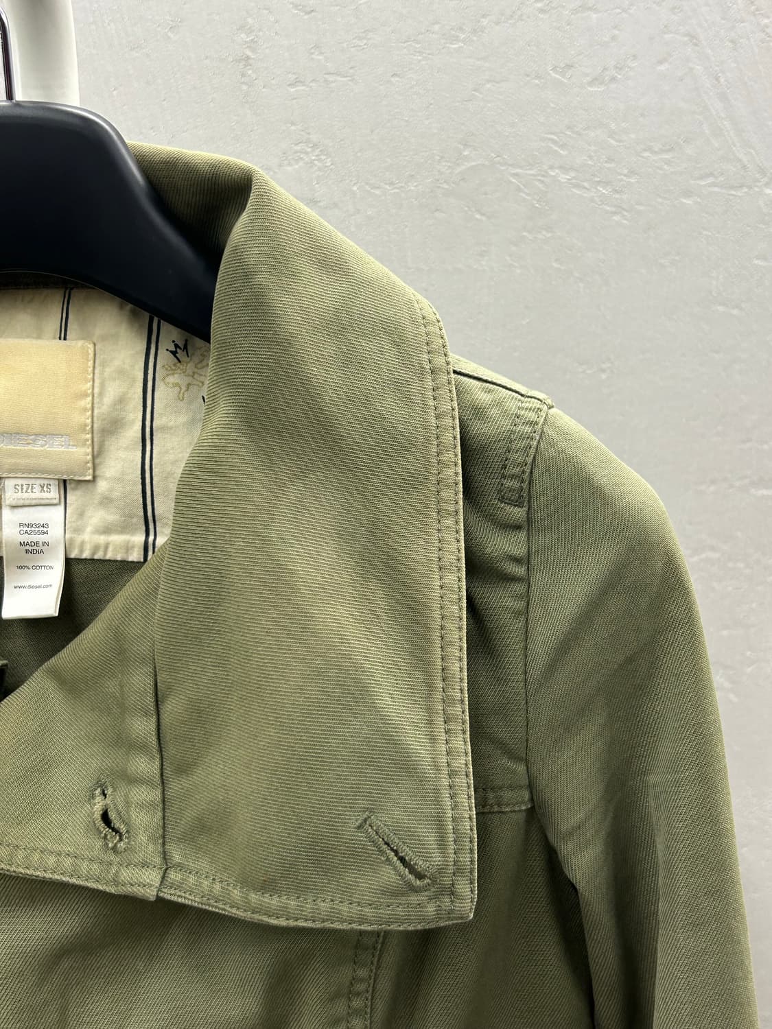 DIESEL 디젤 올리브그린 코튼 재킷 상품이미지6