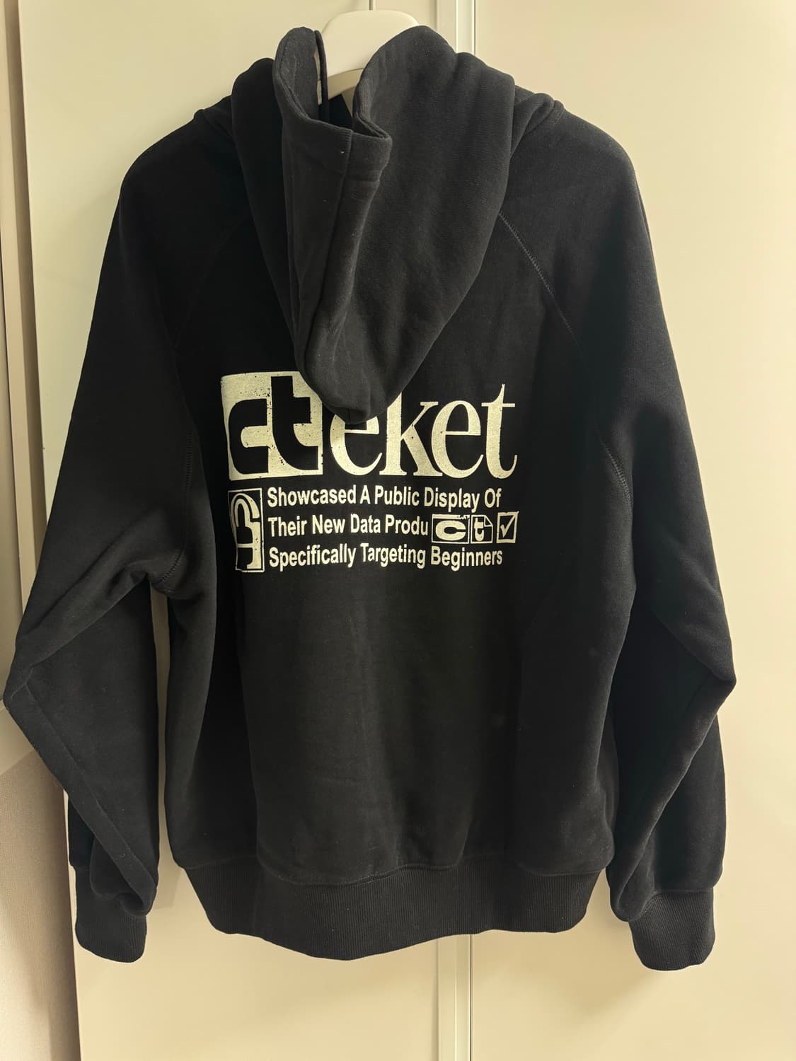 테켓 플랜 집업 후디 블랙 M 상품이미지4