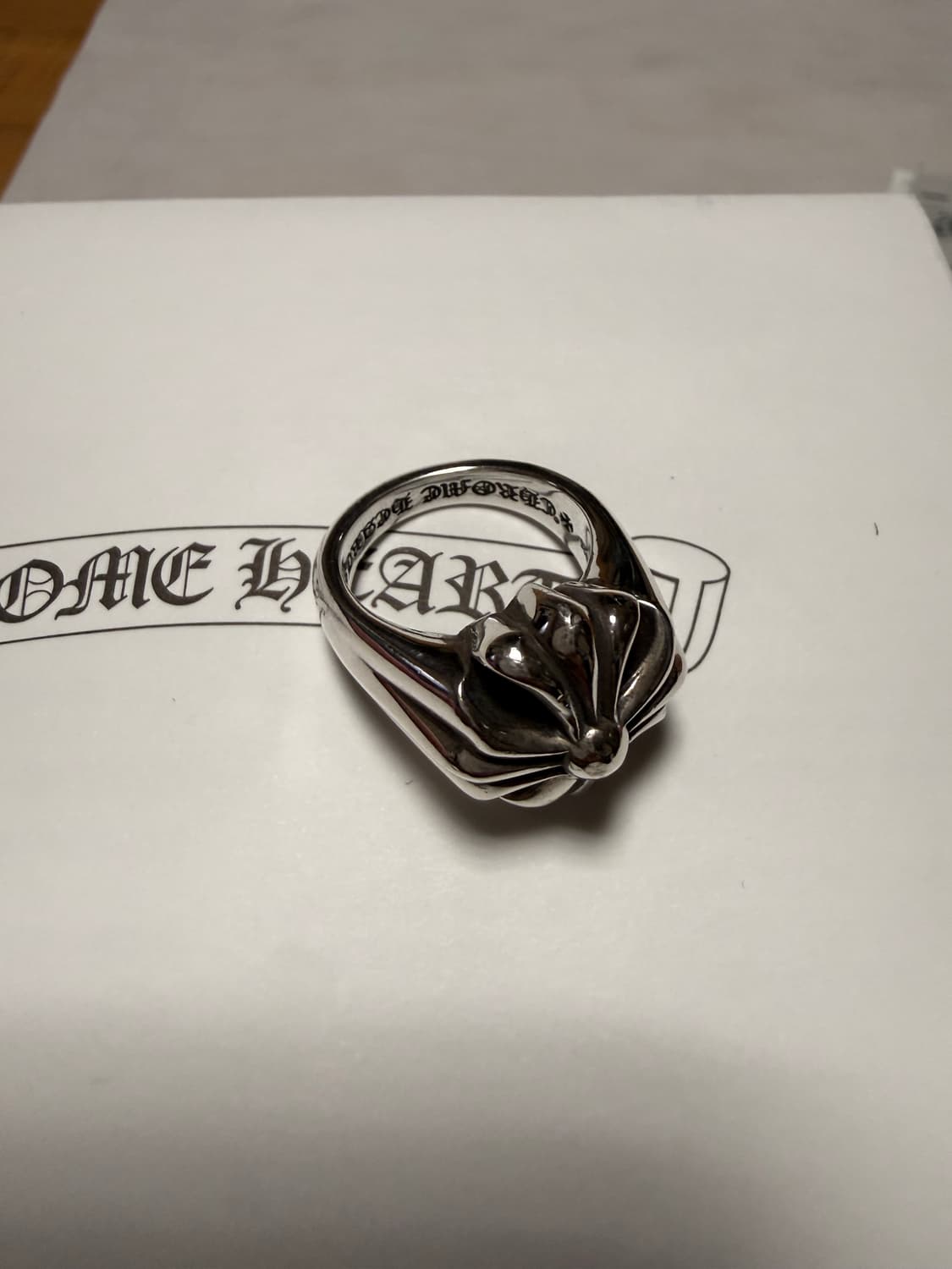 크롬하츠 컷 아웃 CH 플러스 링 us7.5 매장판 상품이미지2