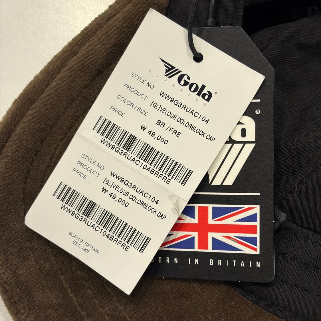 골라 gola 클래식 볼캡 브라운 빈티지 모자 상품이미지6