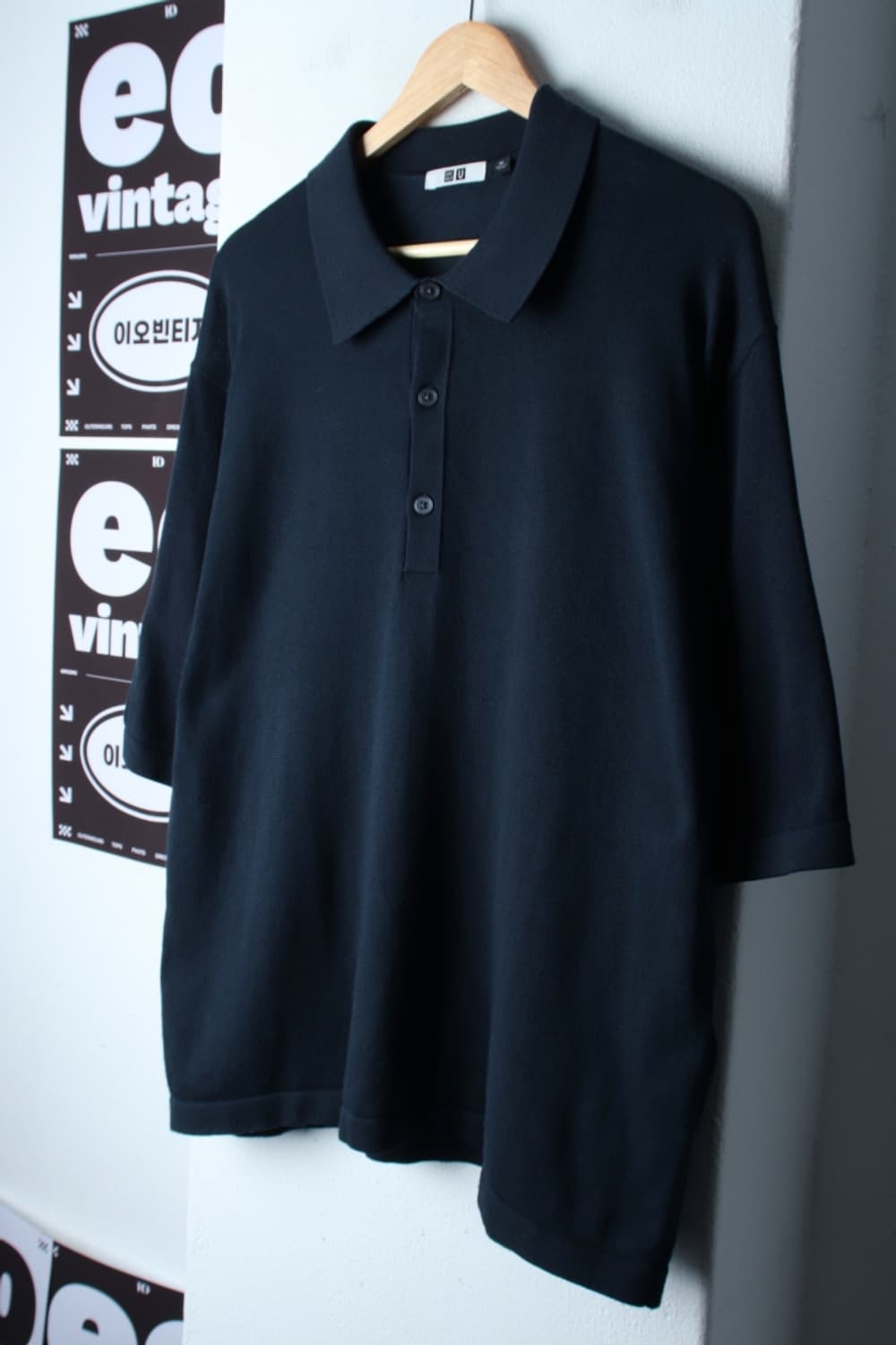 (XL-2XL) 유니클로 반팔 카라 티셔츠 빅사이즈 U라인-H32230 상품이미지1