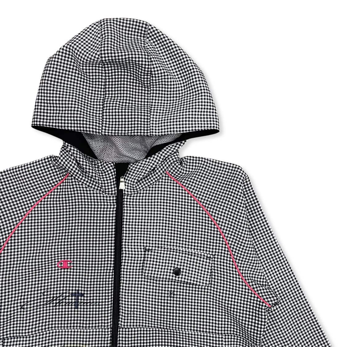 CHAMPION, Pink Piping Check Hood Zip up 상품이미지2