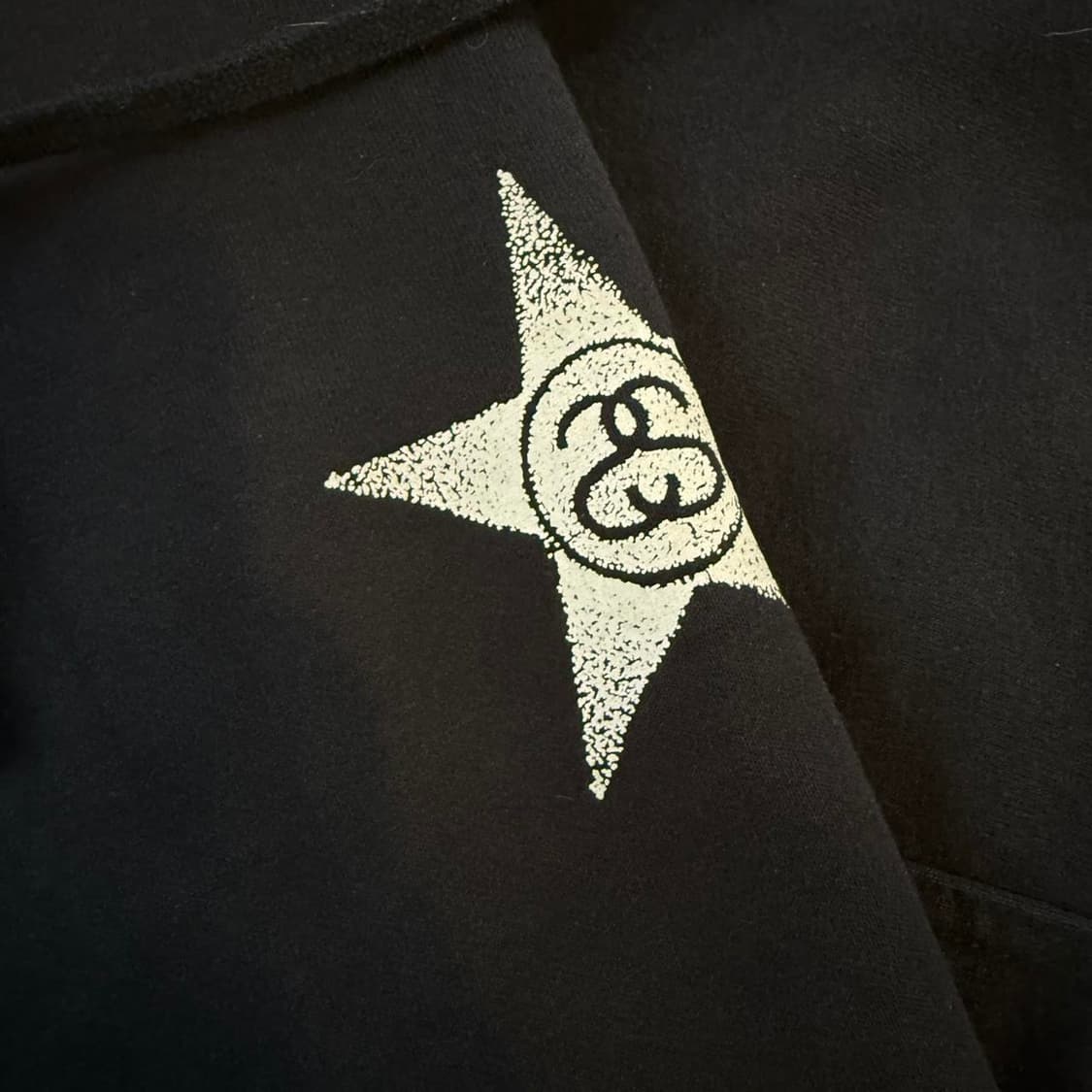 스투시 스타 후드 집업 블랙 상품이미지4