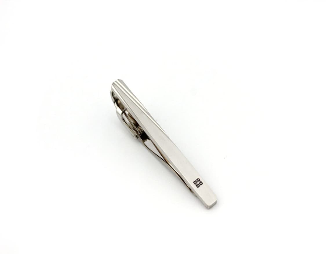 지방시 A-등급 5.1cm 실버925 은 남자 명품 넥타이핀 상품이미지2