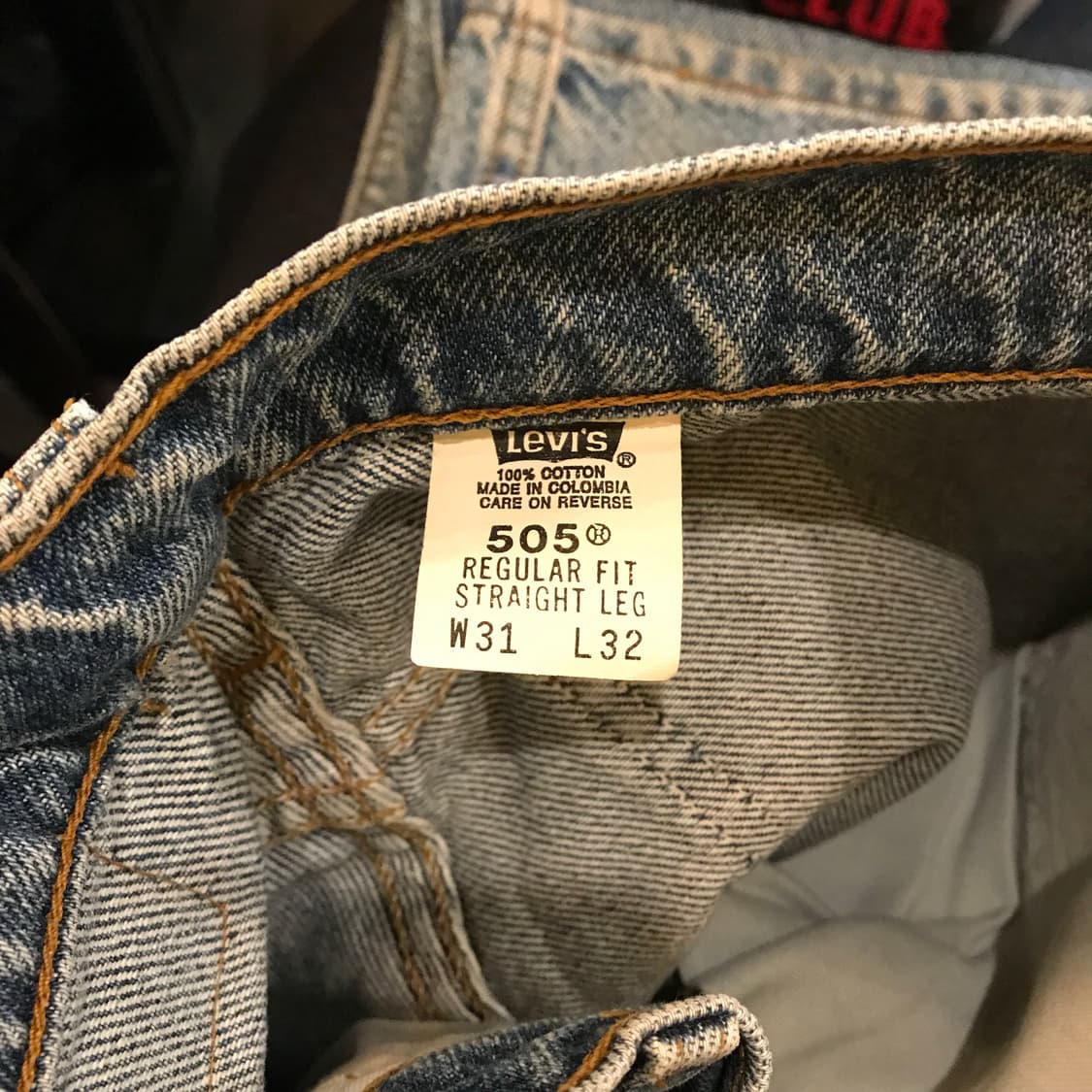 리바이스 505 오렌지탭 31/32 데님 상품이미지5