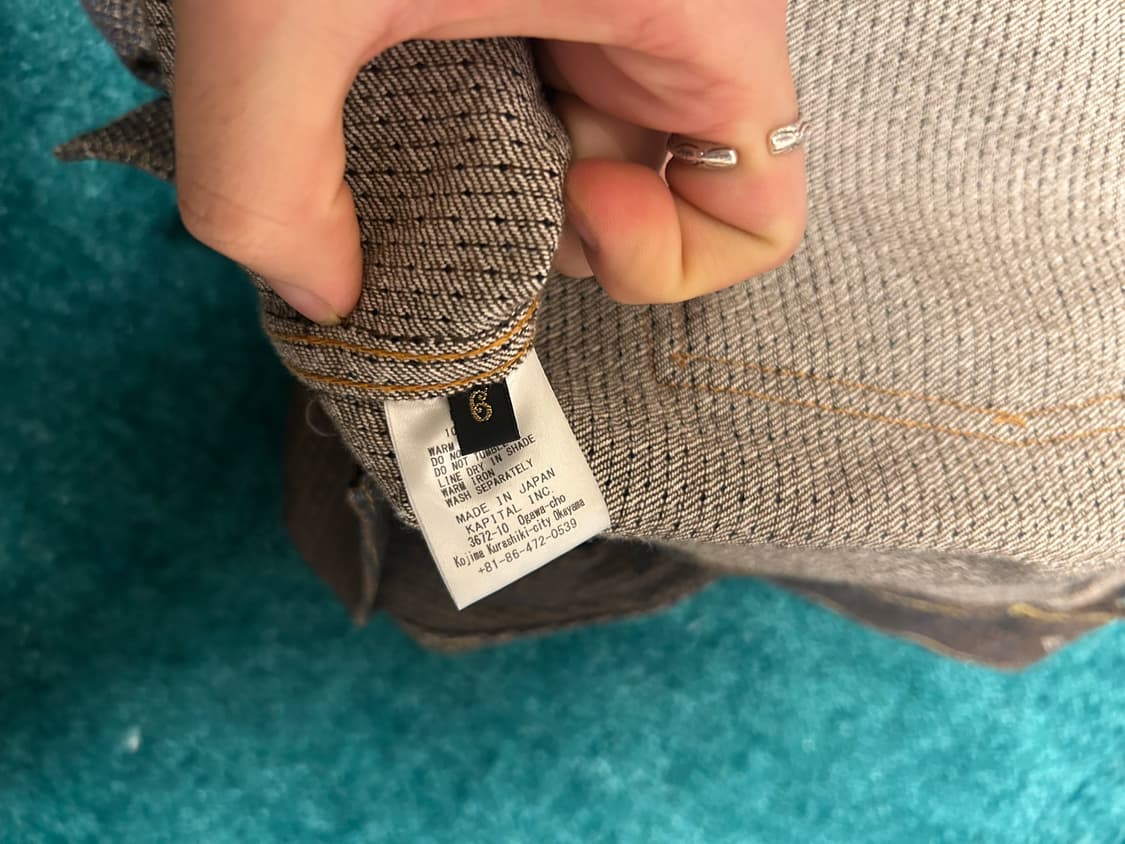 6) 캐피탈 센츄리 데님 1세대 자켓 N5S 브라운 상품이미지7