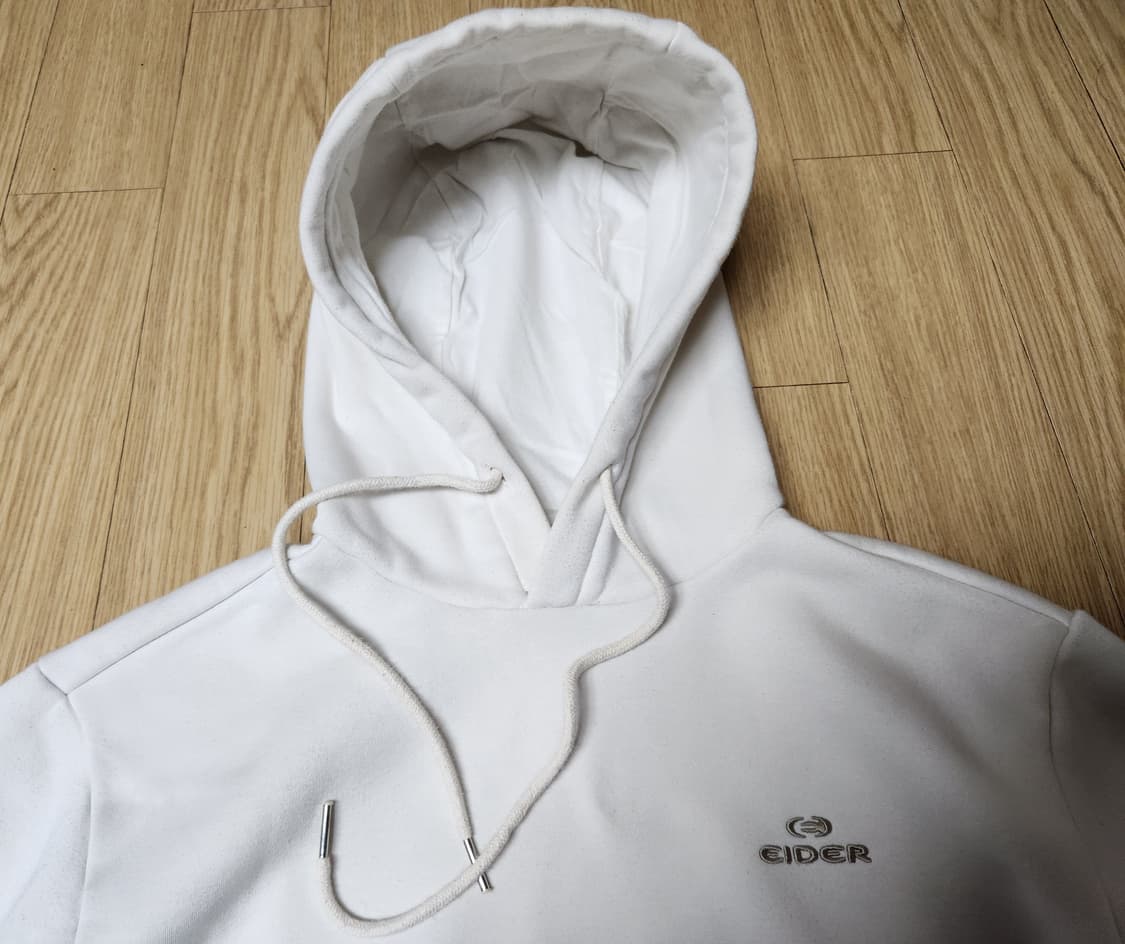 EIDER 아이더 우먼 베이직 크림 후드티셔츠 90 상품이미지4