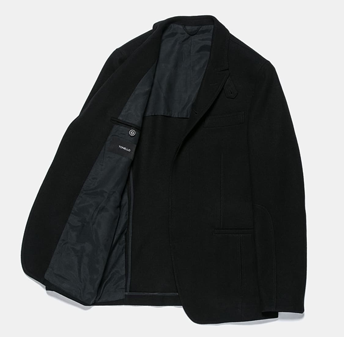 [새상품] 토넬로 이탈리아 울 캐시미어 자켓 블레이저 블랙 상품이미지3