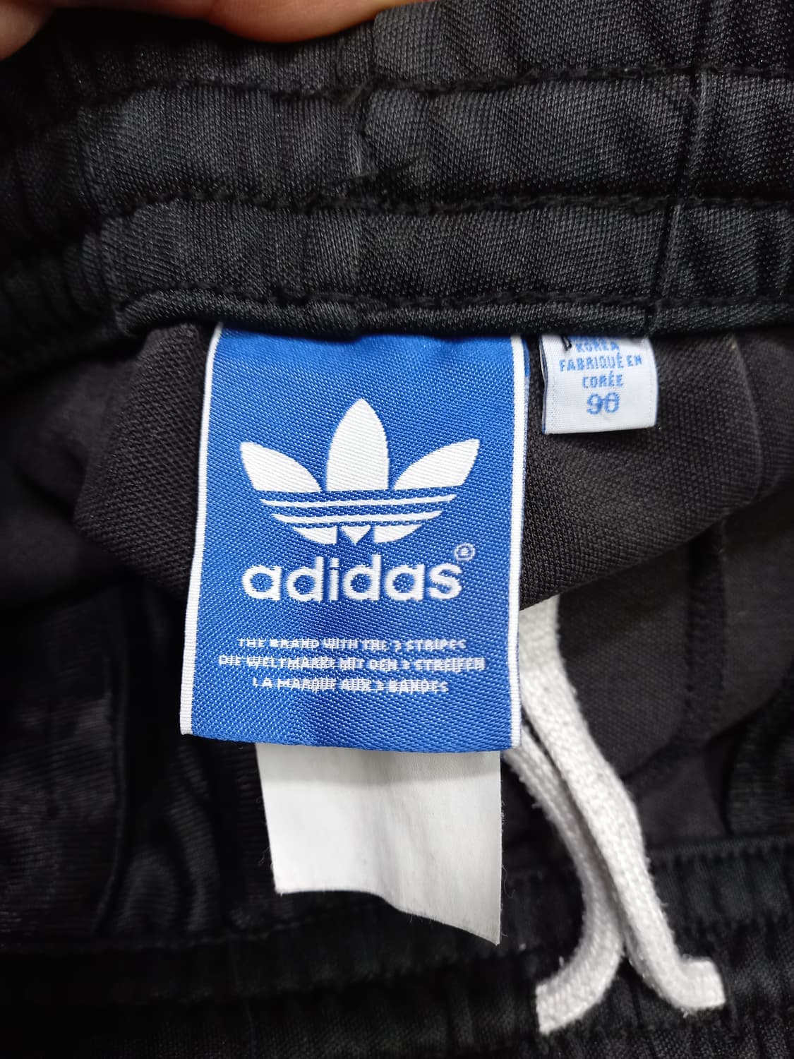 28 adidas 봄가을용 스판 트레이닝하의 블랙 28-907 상품이미지6