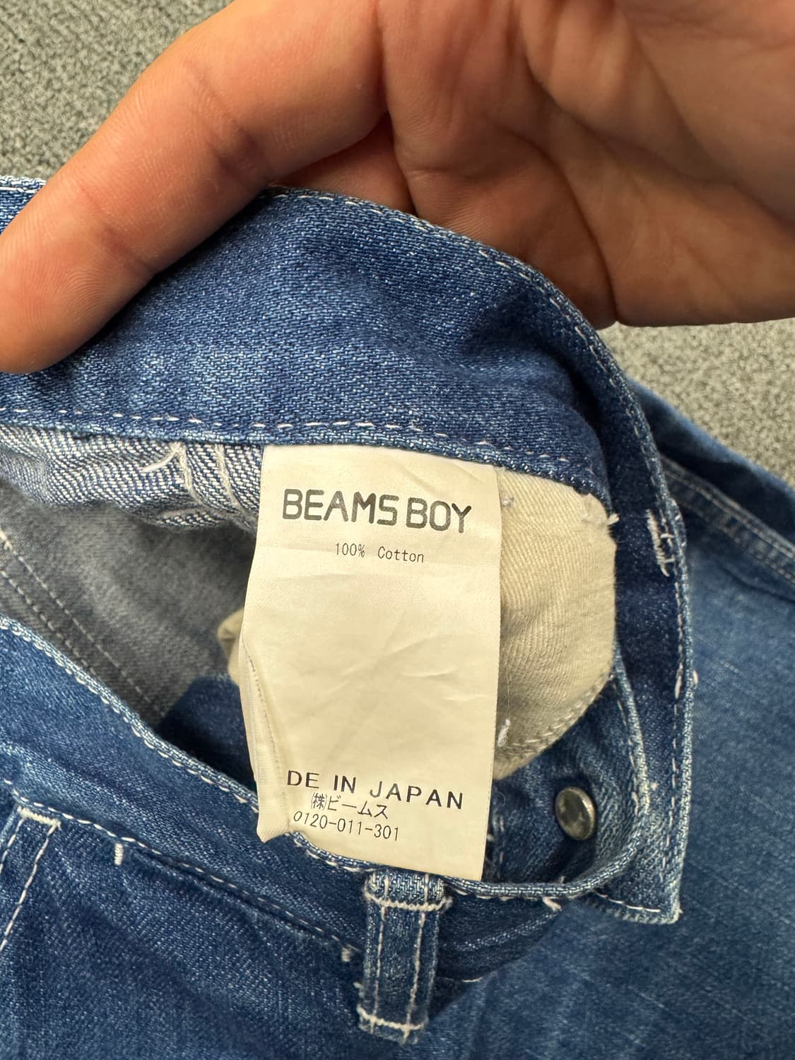 OS)BEAMS Boy 빈티지 데님 워크팬츠 상품이미지5