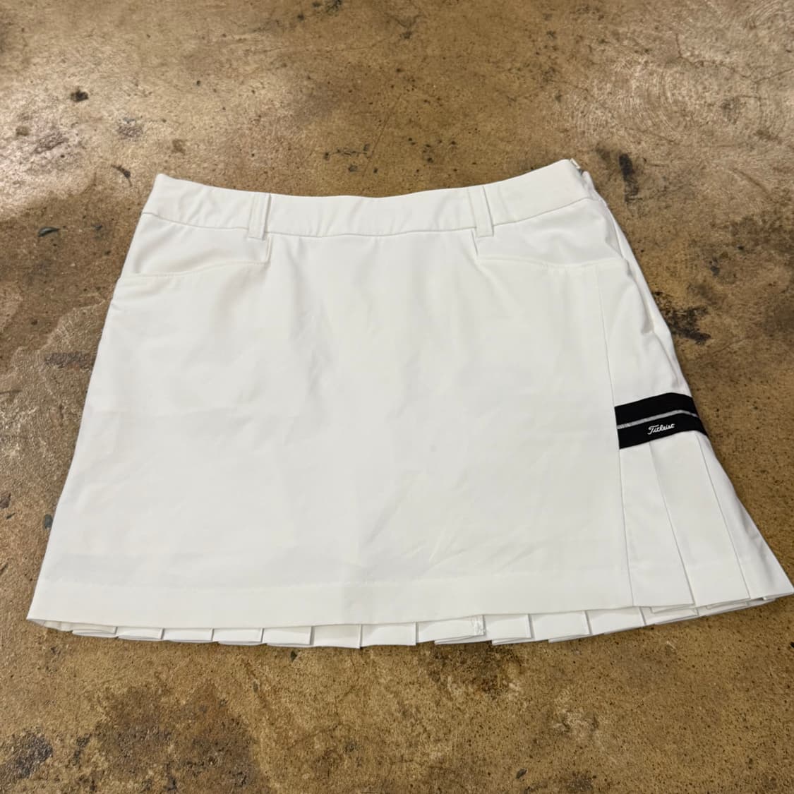 [정품/70(27)] 타이틀리스트 골프 스커트 화이트 b8 상품이미지2