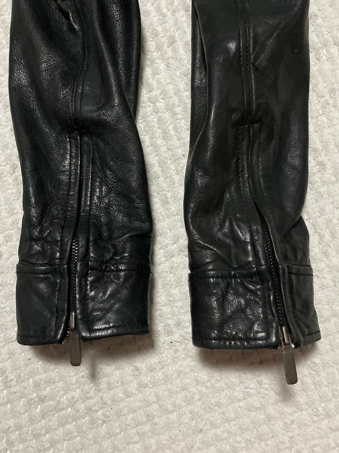 광희시장 웨스턴 무드 램스킨 양가죽 레더 자켓 상품이미지5