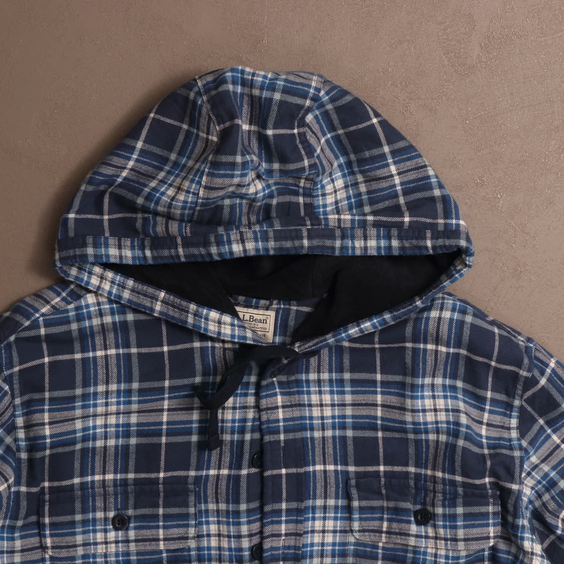 엘엘빈 플란넬 체크 후드 누빔자켓 A1563 상품이미지2