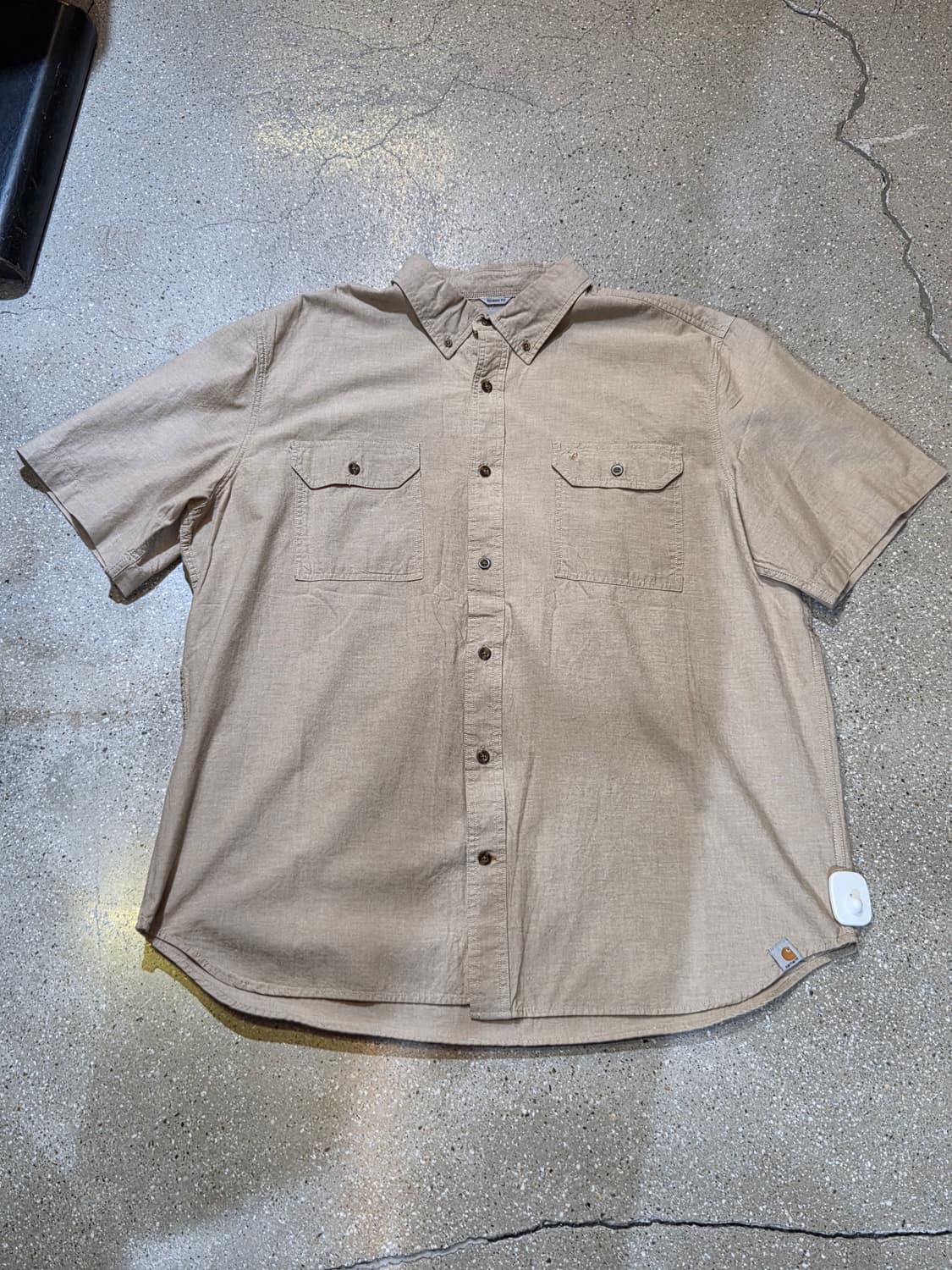 칼하트 베이지 반팔셔츠 상품이미지5