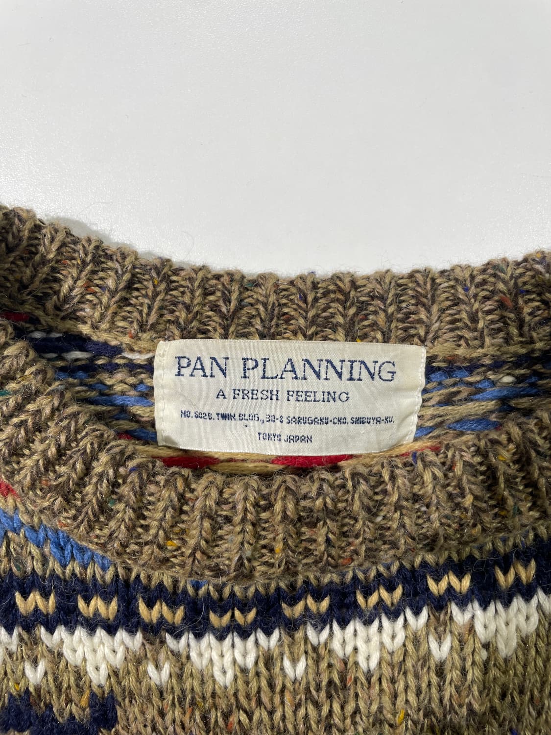 팬 플래닝 카키 페어아일 디어 아크릴 울 스웨터 상품이미지7