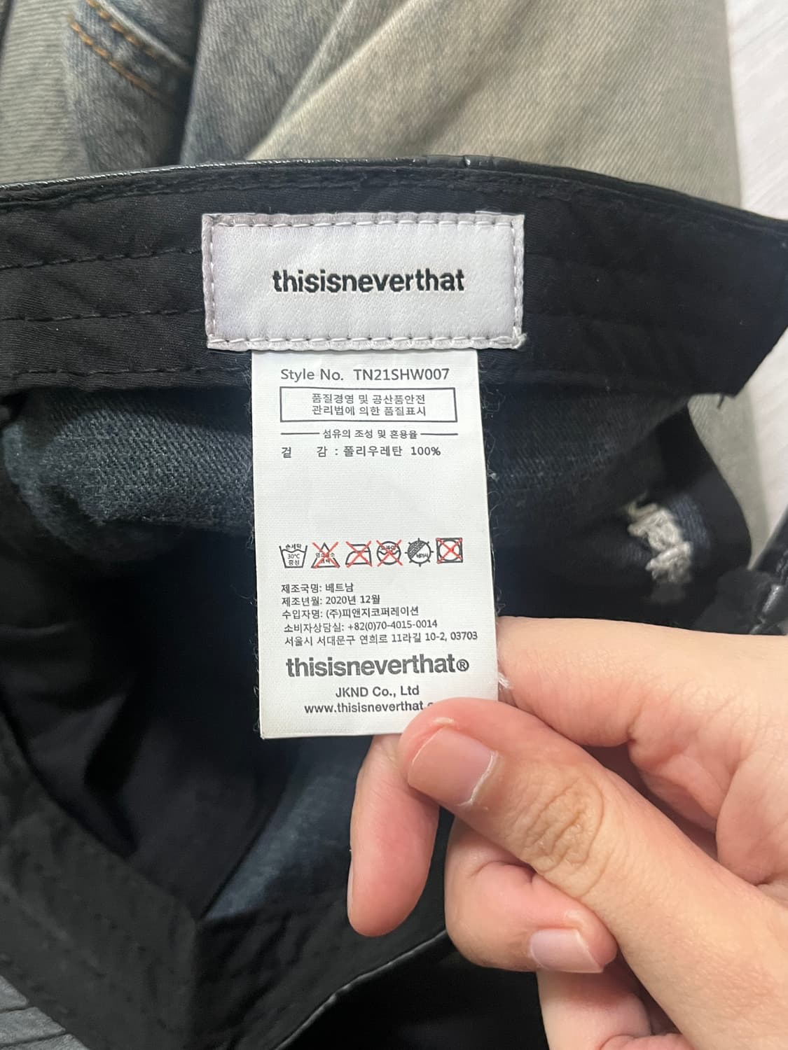 디스이즈네버댓 Leather Cap Black 상품이미지3