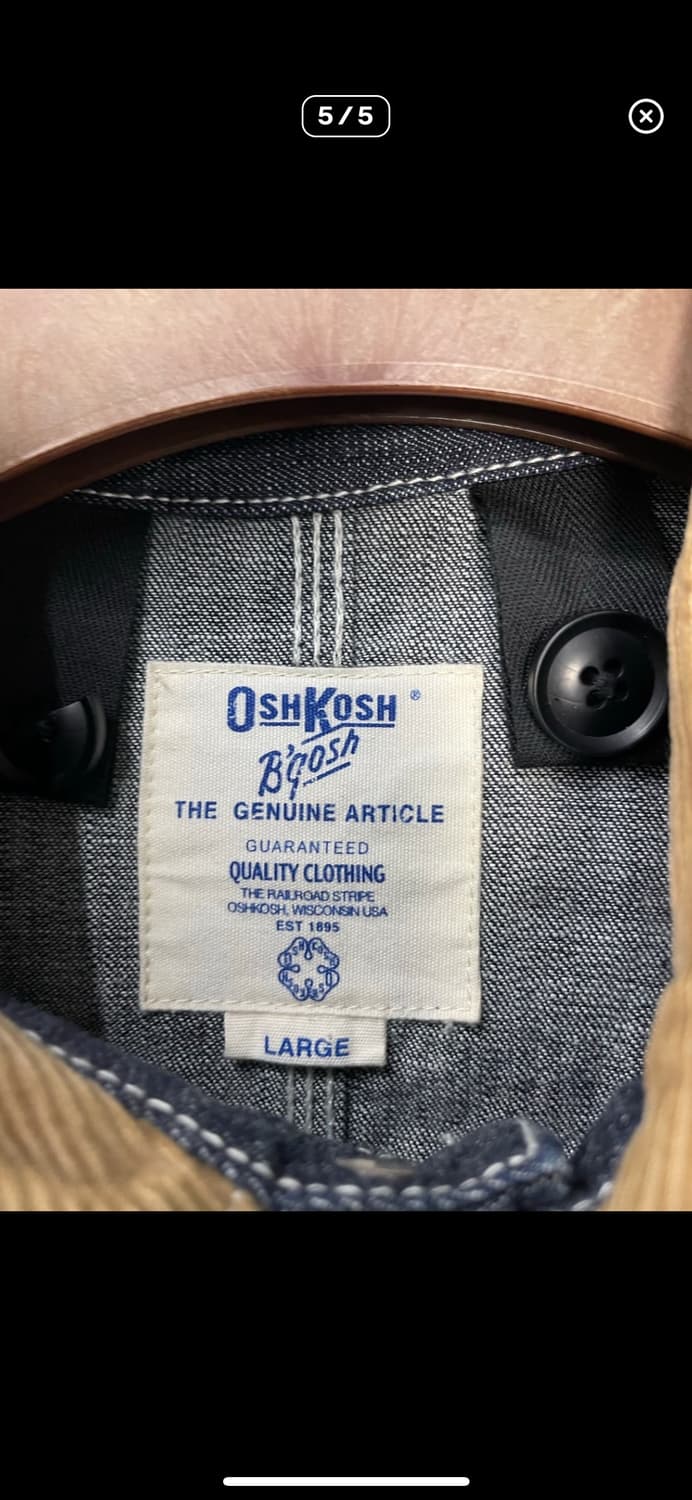 오시코시 재팬 데님 스티치 워크초어 자켓 A3201 상품이미지5