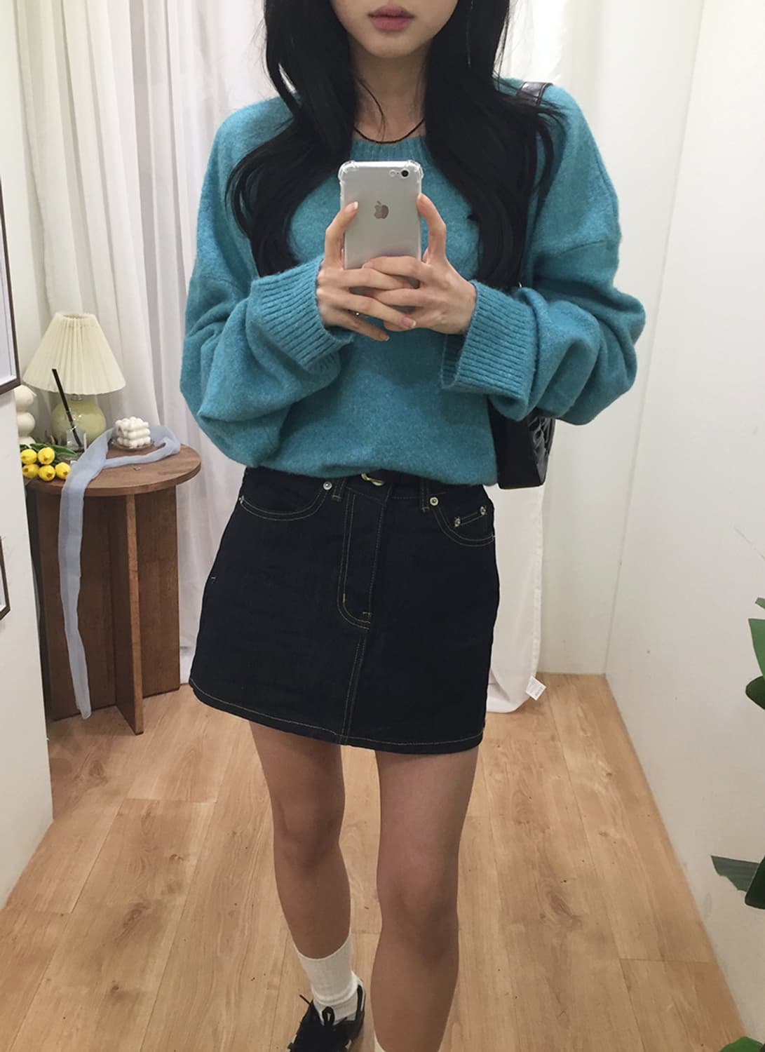 공용 자라 오버핏 라운드니트 100 상품이미지1