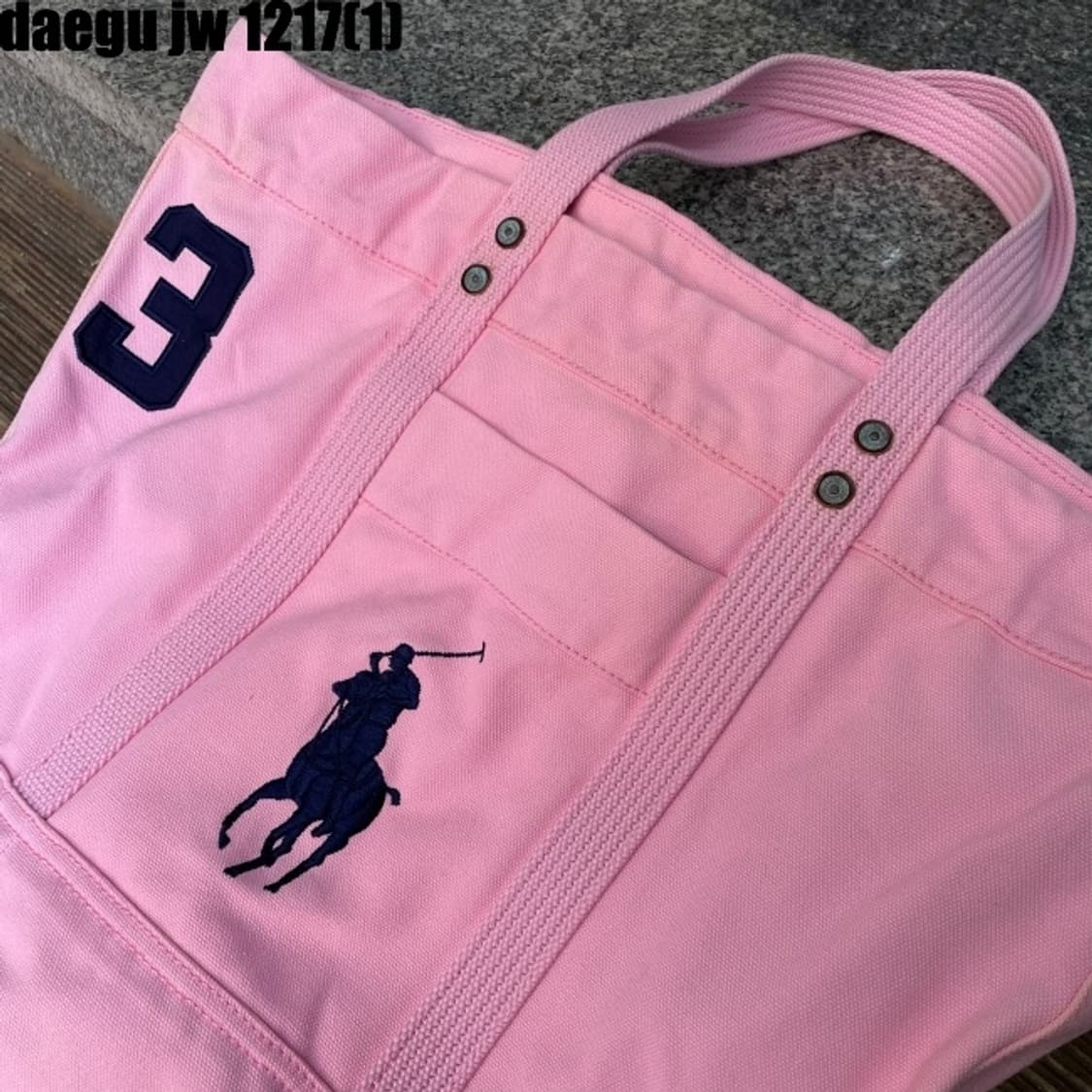 폴로 에코백 오염존재 상품이미지2