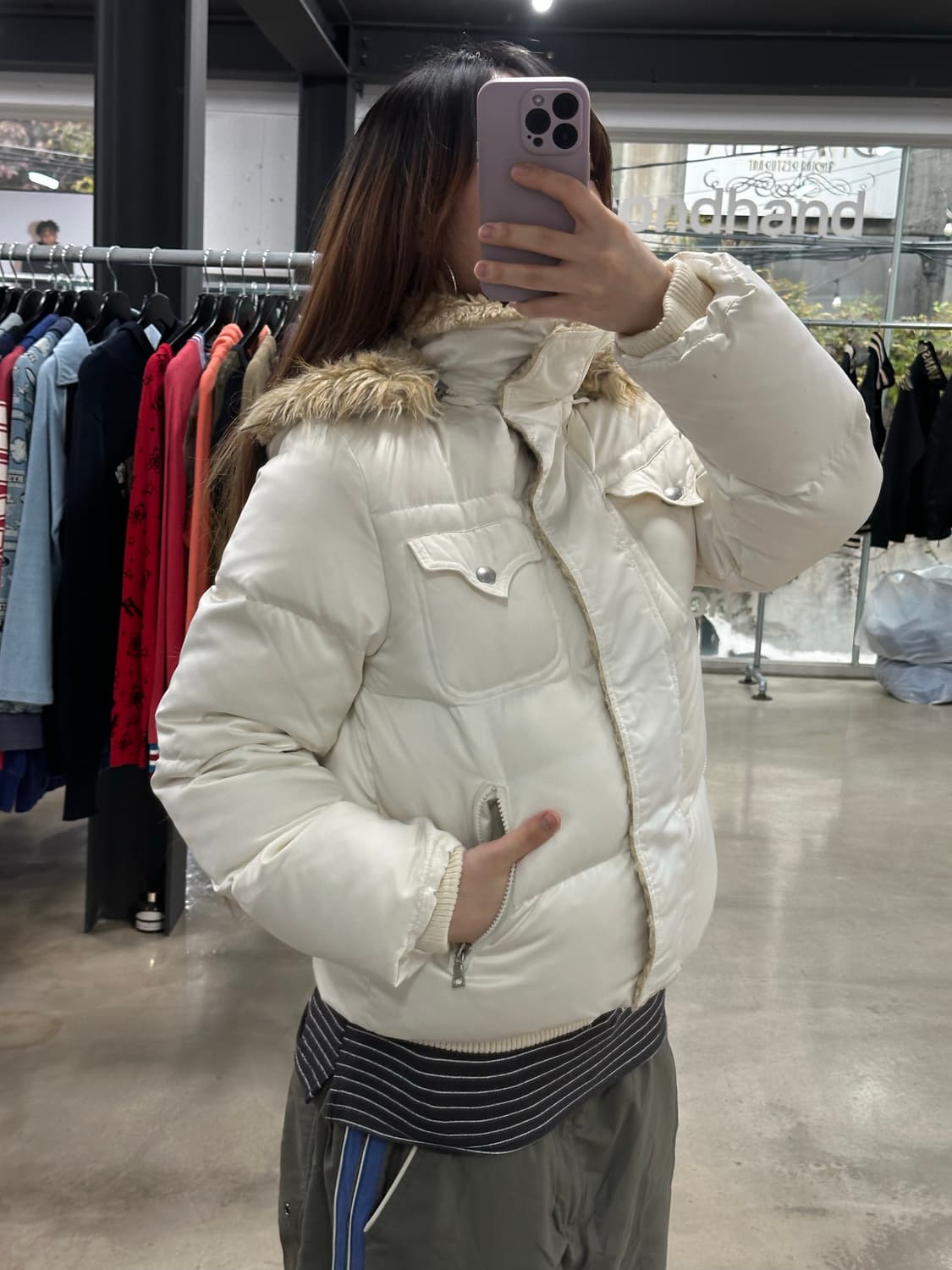 리바이스 Y2k 후드퍼 푸퍼 자켓 상품이미지3