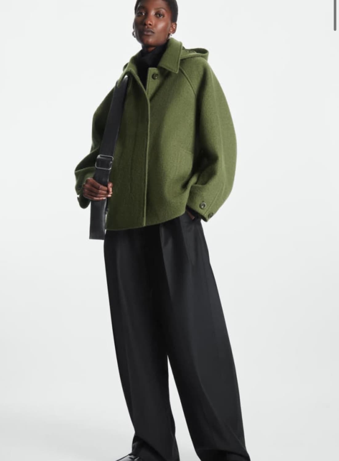 구해요) 코스 후드 보일드 울 코트  상품이미지2