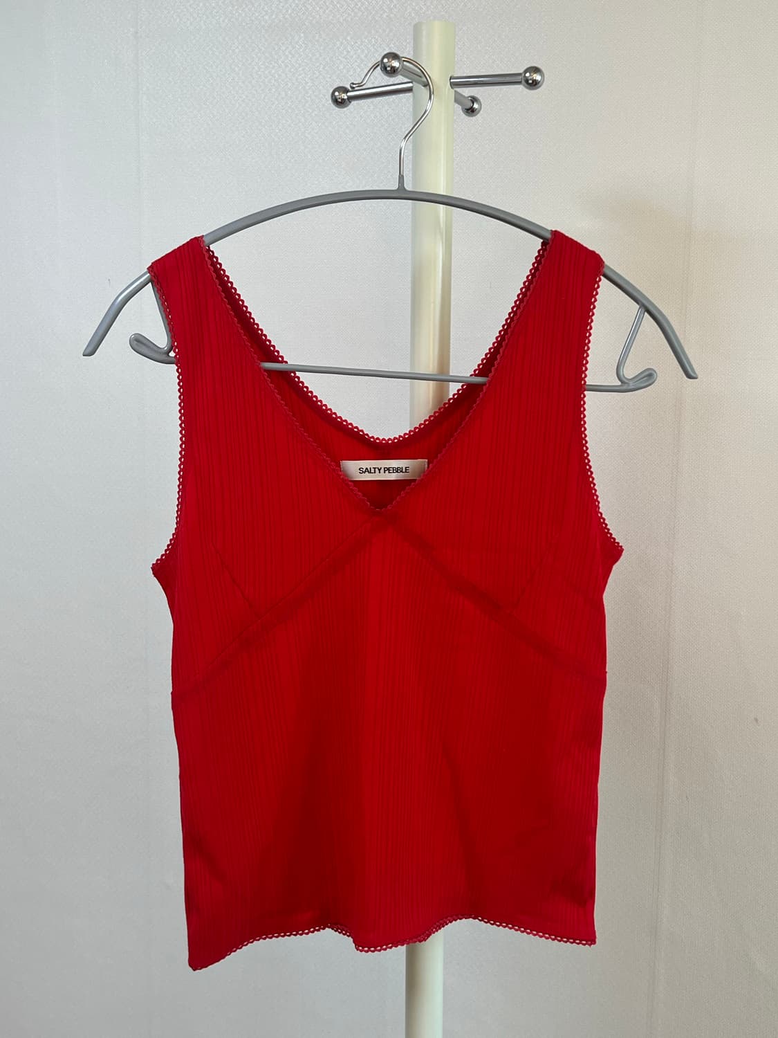 Salty Pebble Lace Pannel Sleeveless Top 상품이미지5