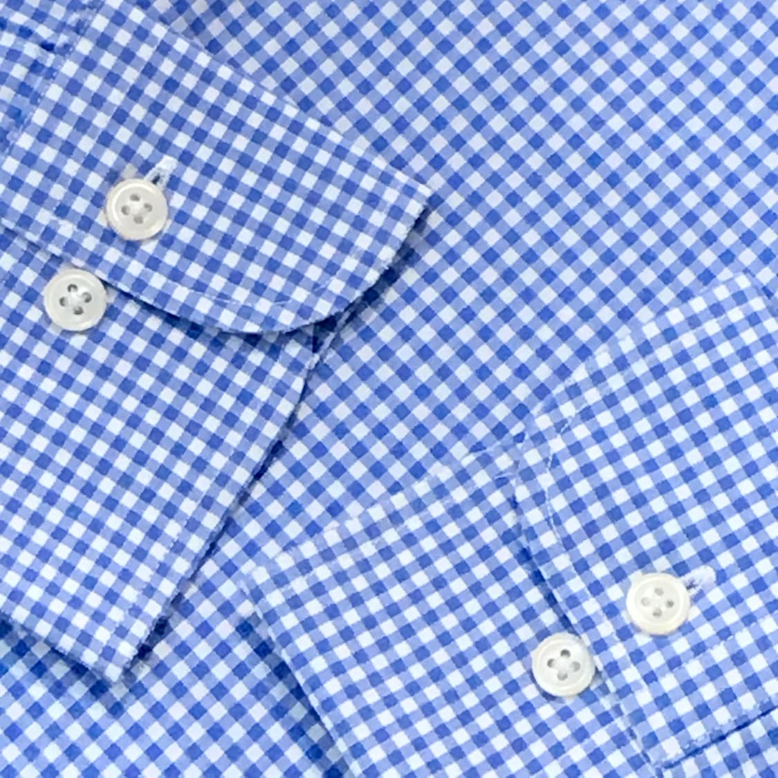 폴로랄프로렌 라이트 블루 깅엄 체크 셔츠 남성 105 사이즈  상품이미지5