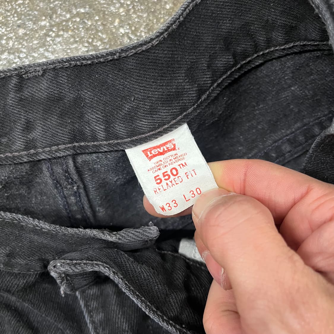 90s 리바이스550 블랙진 (31“) 상품이미지5