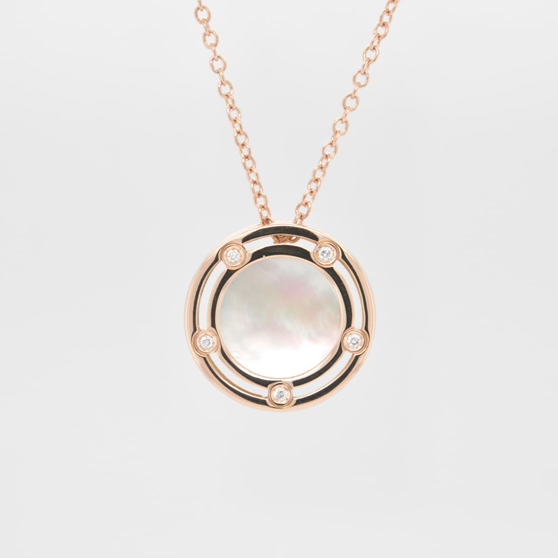 다미아니 디사이드 18K 핑크골드 천연다이아 자개 남녀공용 펜던트 목걸이 상품이미지1