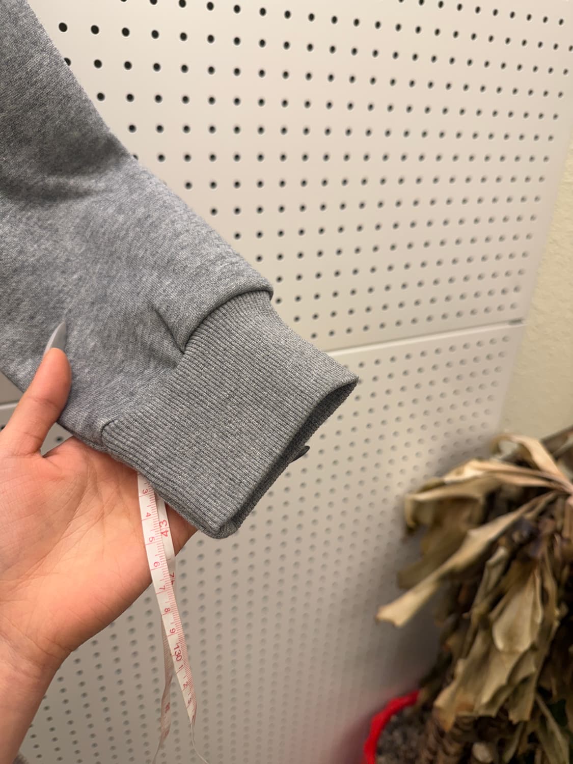 빈티지 퍼 후드집업 그레이 U612 상품이미지4